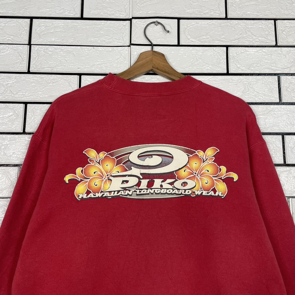 Japanese Brand Piko Hawaiian Longboard Wear Crewneck Sweatshirt Size US M / EU 48-50 / 2 - 8 Thumbnail