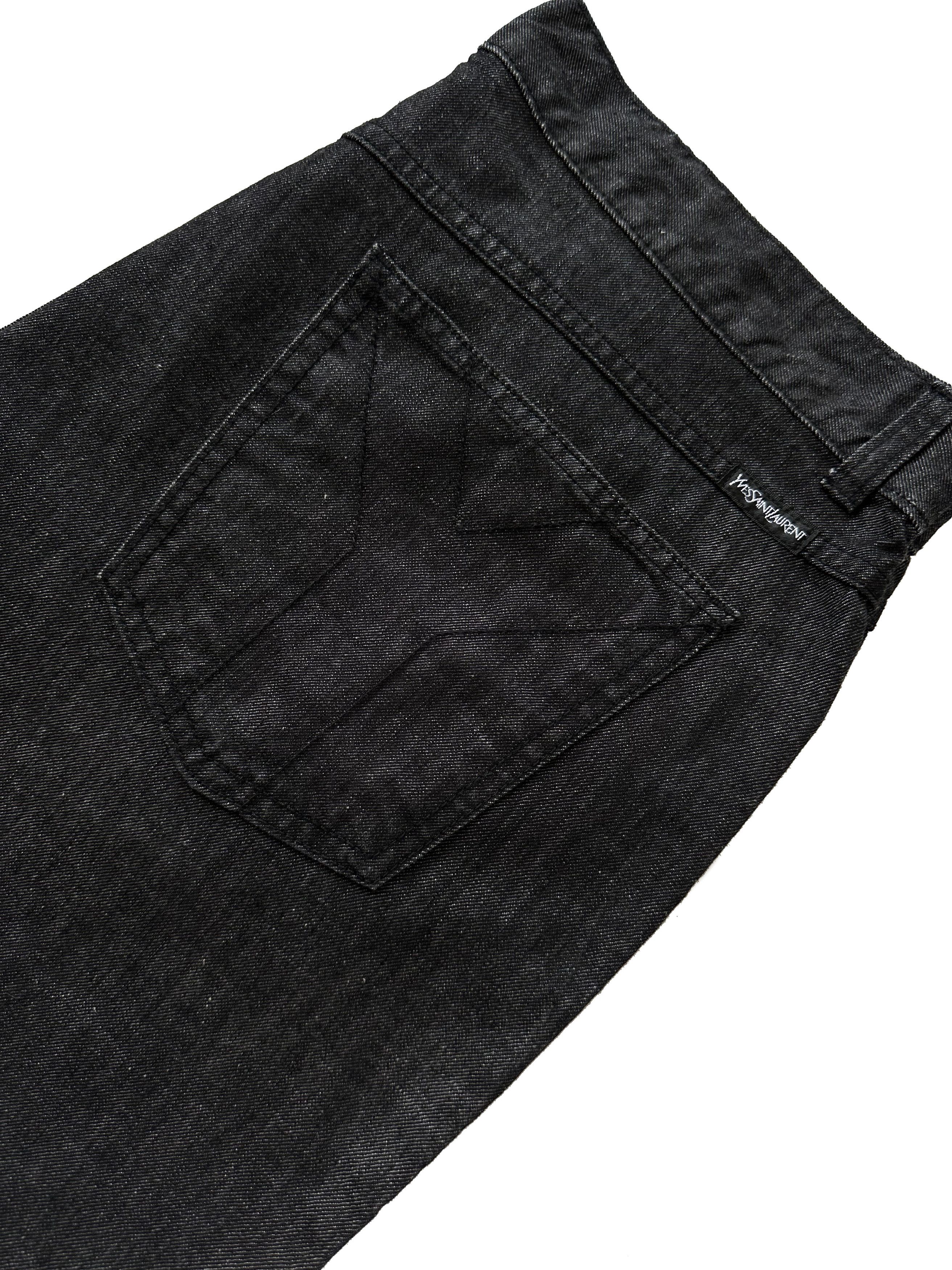 Yves Saint Laurent Yves Saint Laurent Vintage dark grey straight jeans Size US 36 / EU 52 - 3 Thumbnail