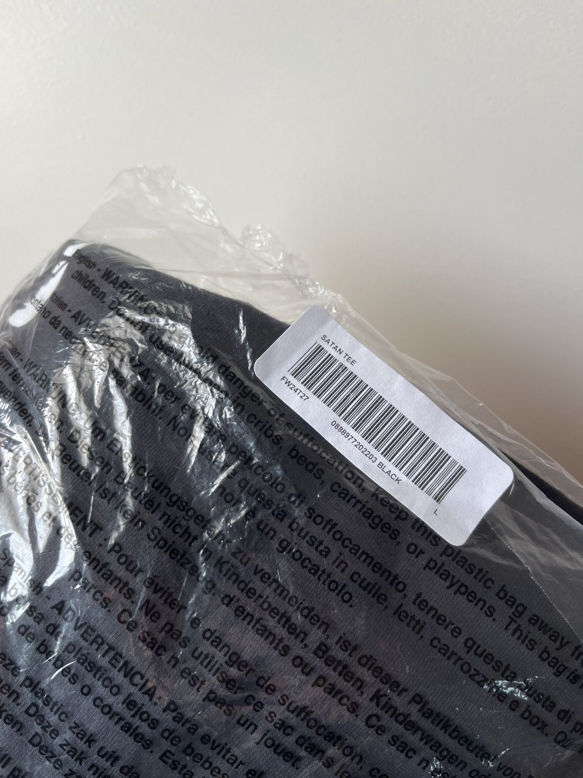 Japanese Brand Supreme Satan Tee FW24 Men's Size Large New Size US L / EU 52-54 / 3 - 6 Thumbnail