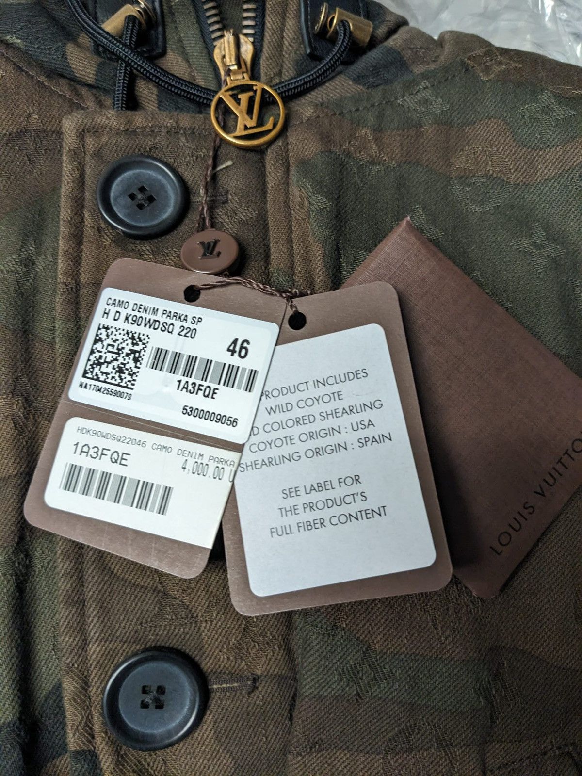 Louis Vuitton 2017 SUPREME X LOUIS VUITTON JACQUARD DENIM N-3B JACKET Size US S / EU 44-46 / 1 - 8 Thumbnail