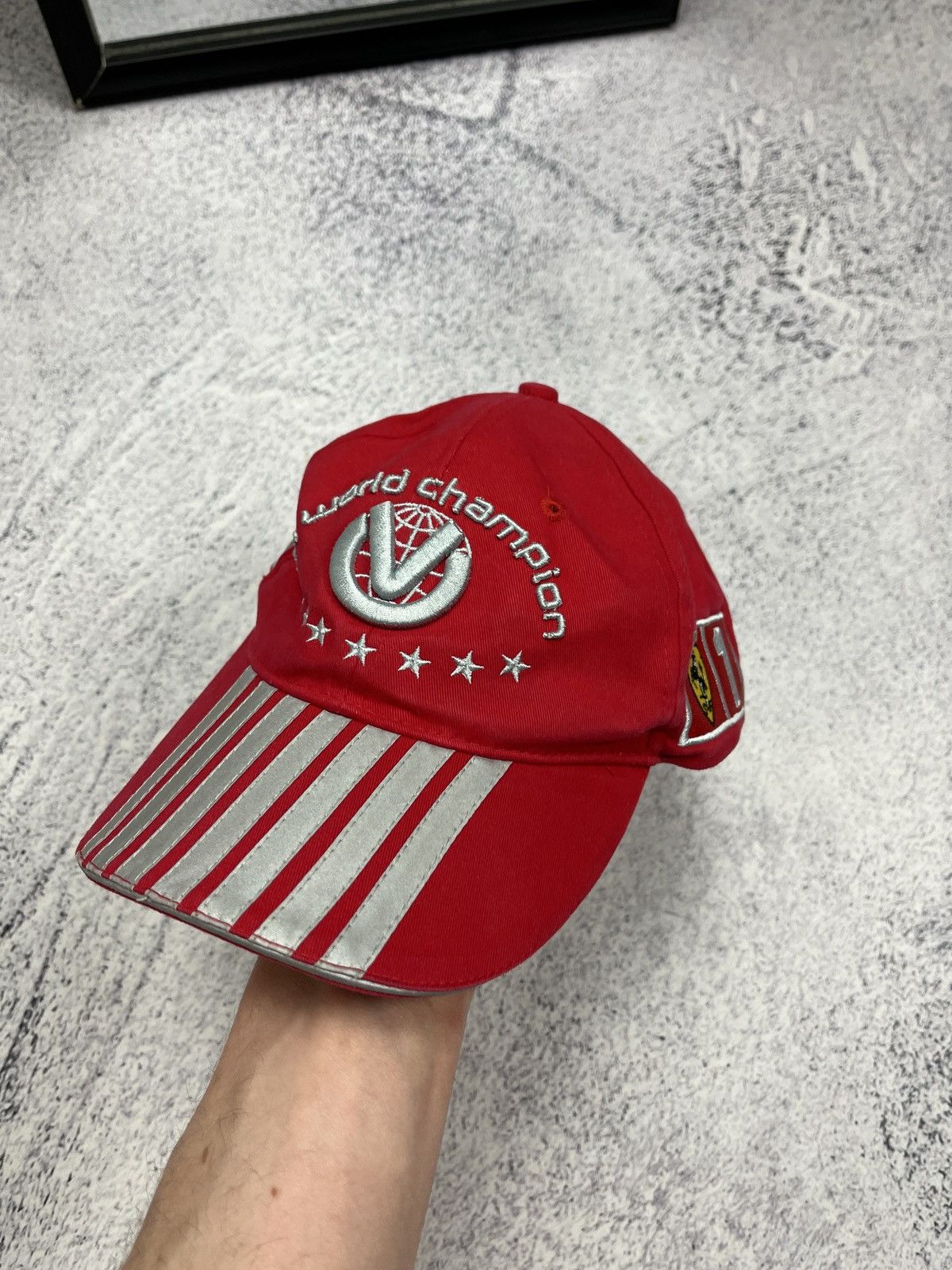 Formula 1 × Vintage Vintage Ferrari Michael Schumacher World Champion Cap Hat Size ONE SIZE - 3 Thumbnail
