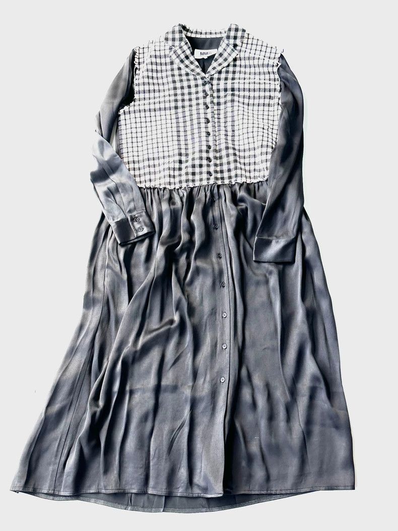 Maison Margiela Maison Margiela Wool checkered stitching skirt Size S / US 4 / IT 40 - 1 Thumbnail