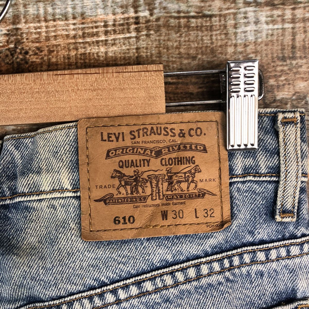 Levi's DL Levis 610 orange tag Distressed Denim Pants #C631 Size US 30 / EU 46 - 19 Thumbnail