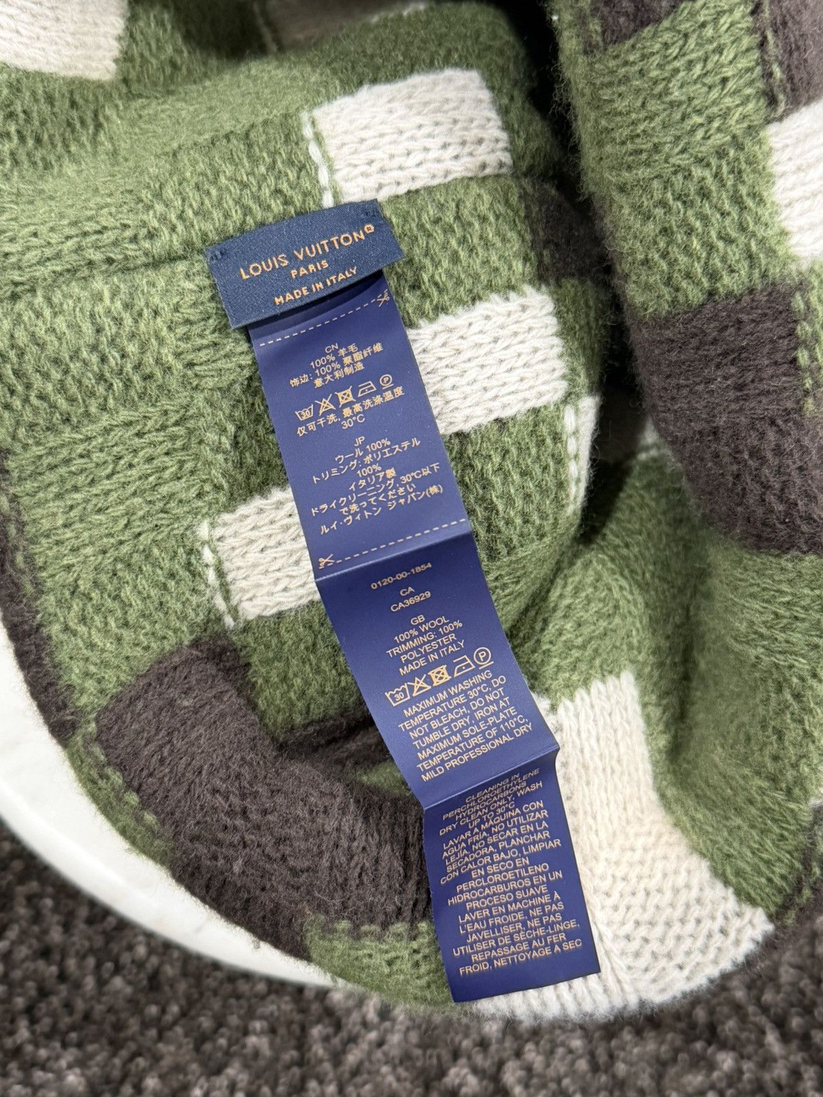 Louis Vuitton Louis Vuitton Pharrell Damoflage Damier Camo Beanie Knit Hat Size ONE SIZE - 7 Thumbnail