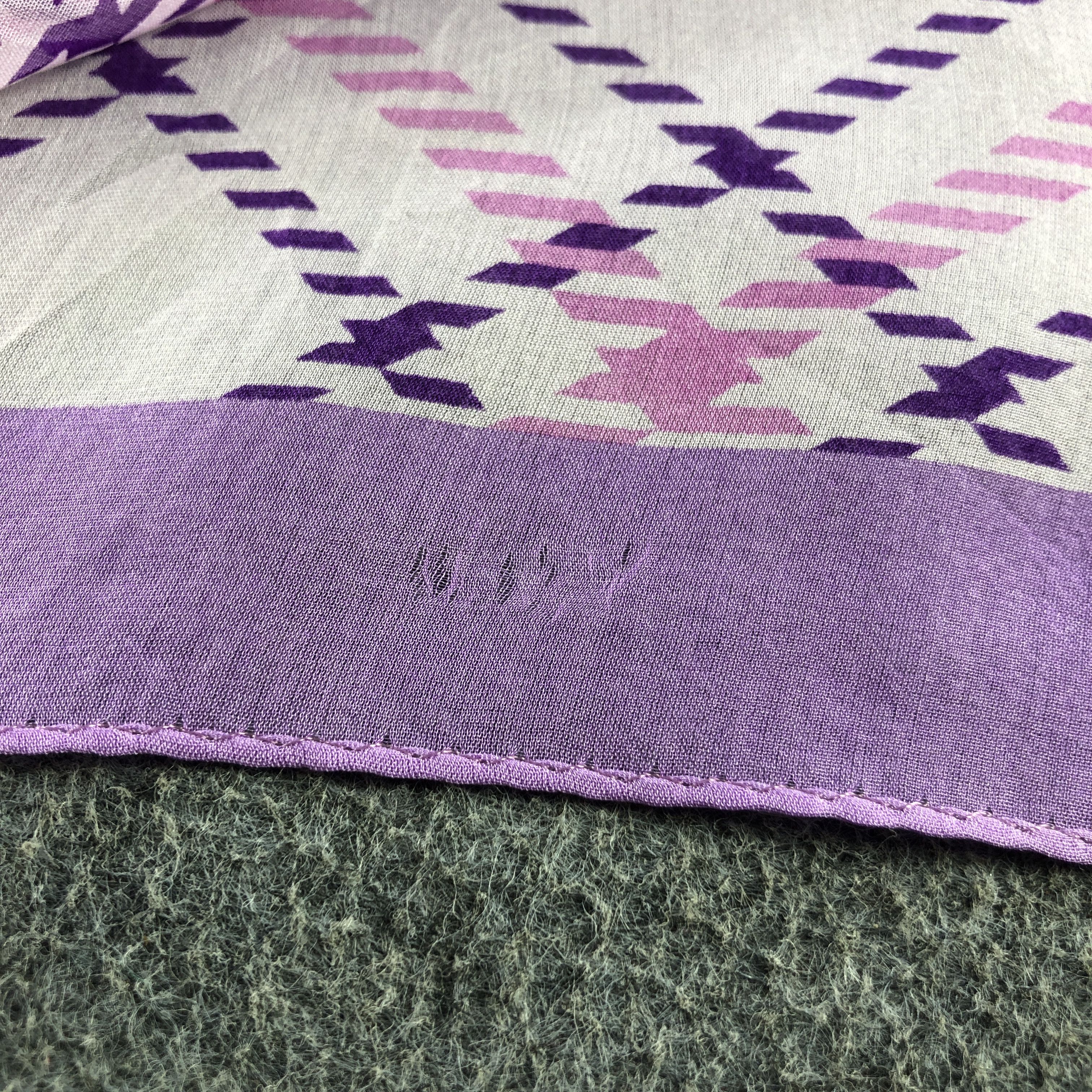Vintage Vintage Argyle Silk Stole Silk Scarf M1400 Size ONE SIZE - 7 Thumbnail