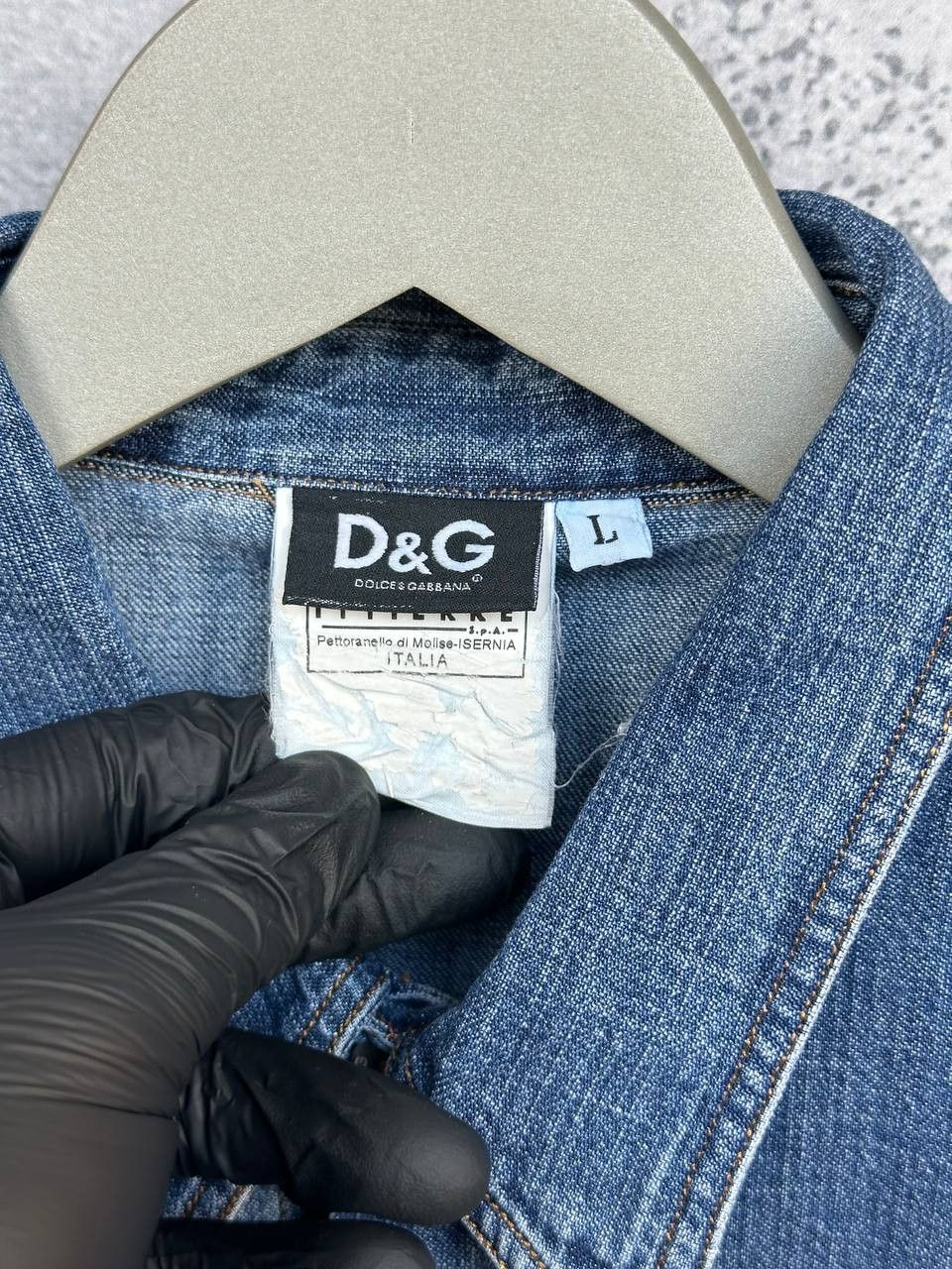 Dolce & Gabbana D&G Dolce & Gabbana Denim Shirt Vintage Logo Pocket Slim Fit Size US L / EU 52-54 / 3 - 15 Thumbnail