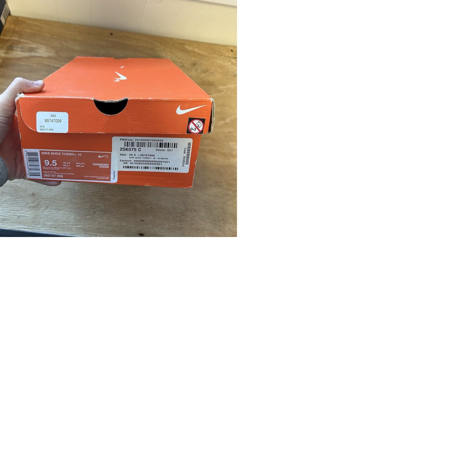 Nike VINTAGE Nike Shox NZ 313428-471 Sample 10.5 Syracuse 2007 Nike Shox Sneaker Mens Gray Size US 10 / EU 43 - 12 Thumbnail