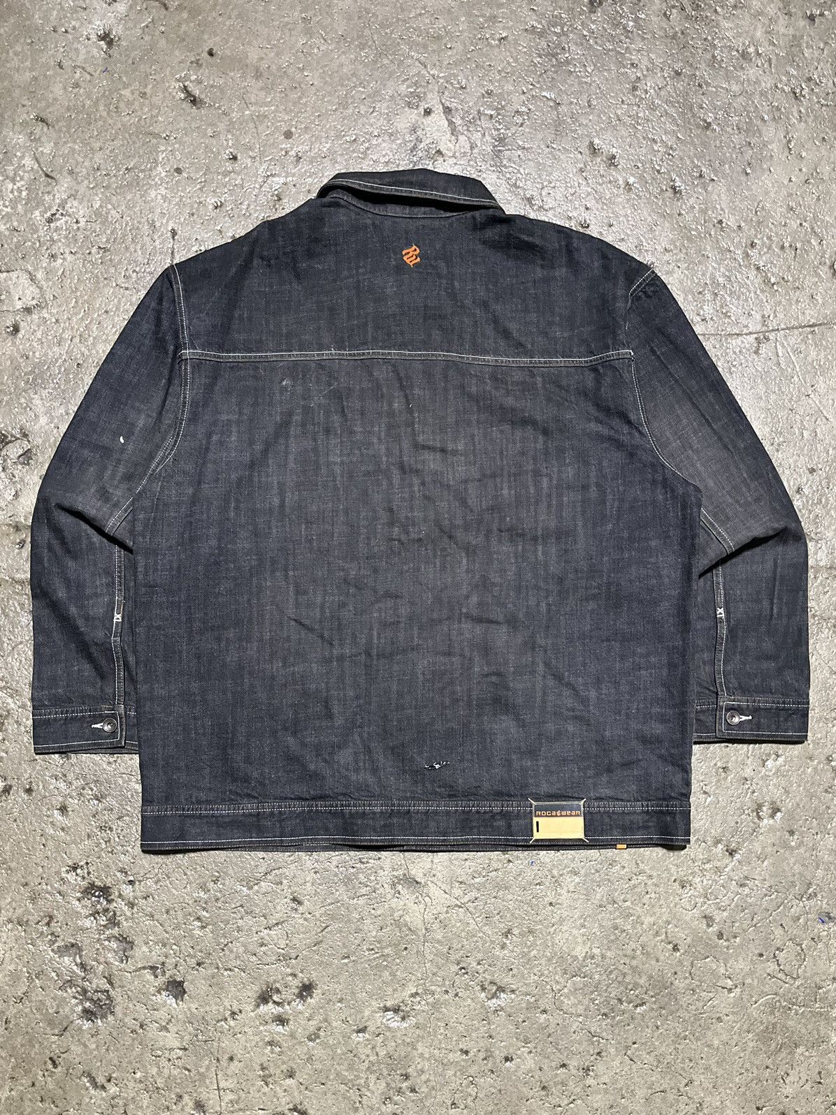 Crazy Vintage Y2K Rocawear Denim Jacket Hip-Hop Skater