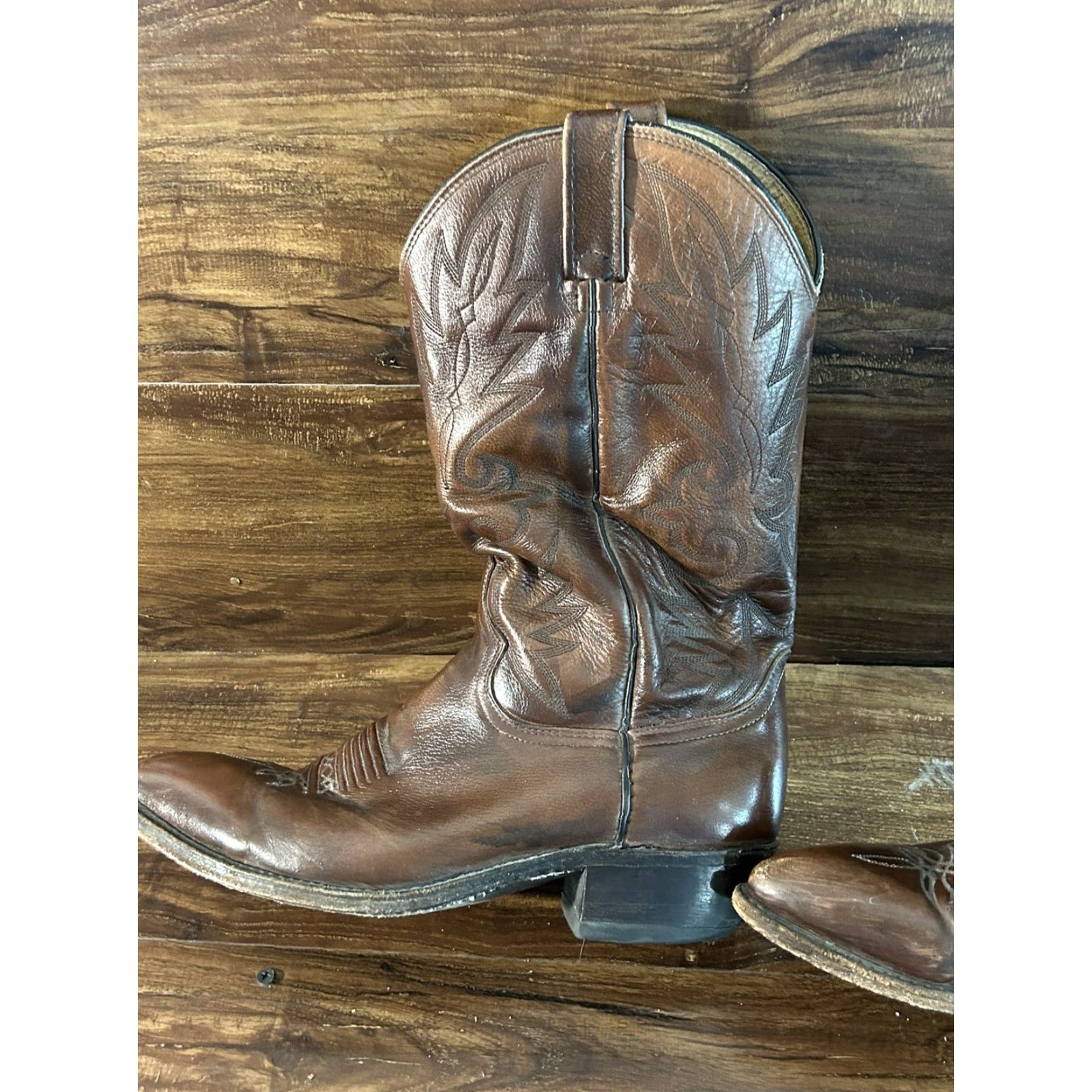 Dan Post Mens Dan Post Western Boots Brown Size 10.5 D Size US 11 / EU 44 - 3 Thumbnail