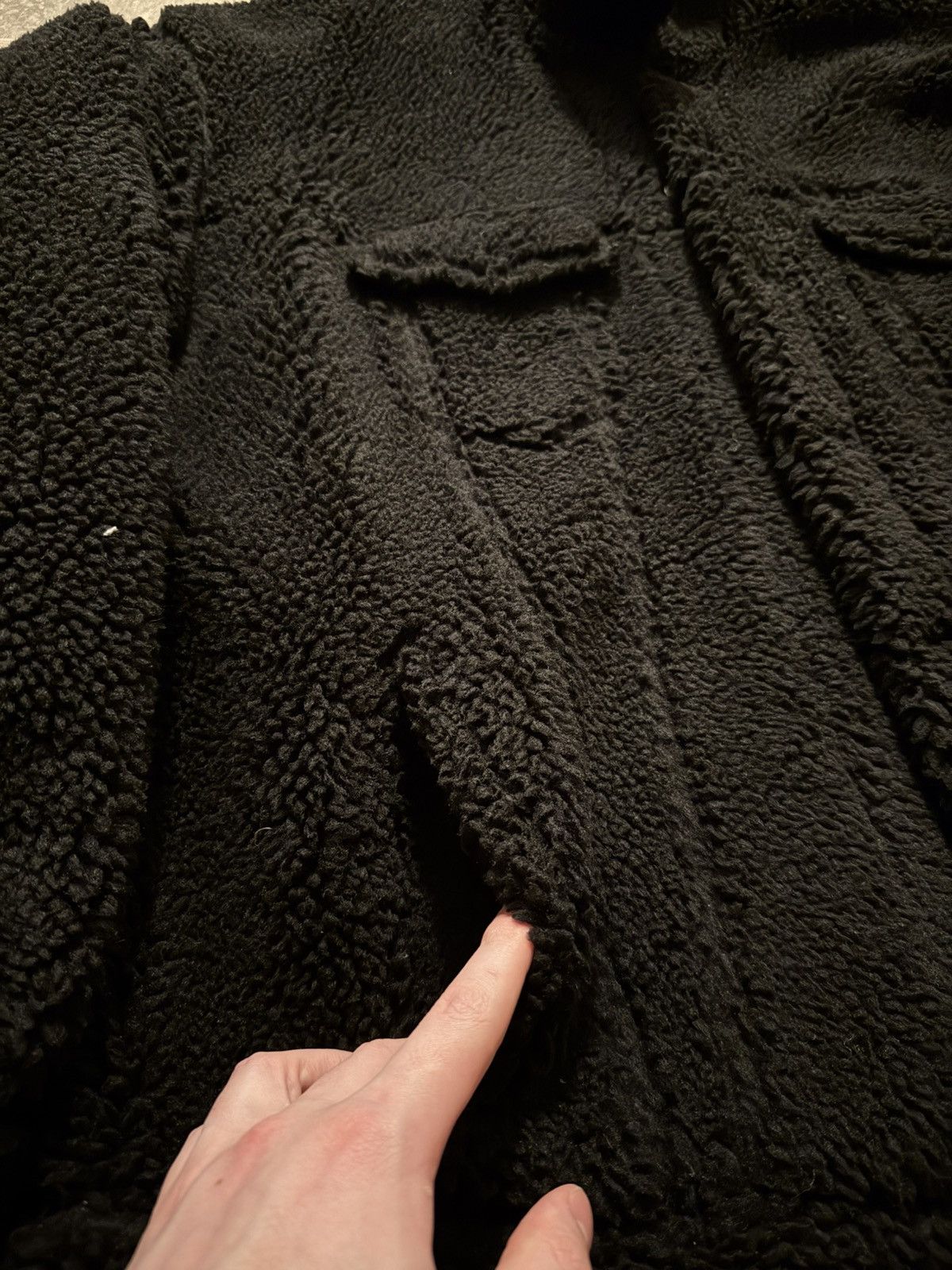 Balenciaga Balenciaga Black Sherpa Trucker Jacket Size 3 Size US L / EU 52-54 / 3 - 4 Thumbnail