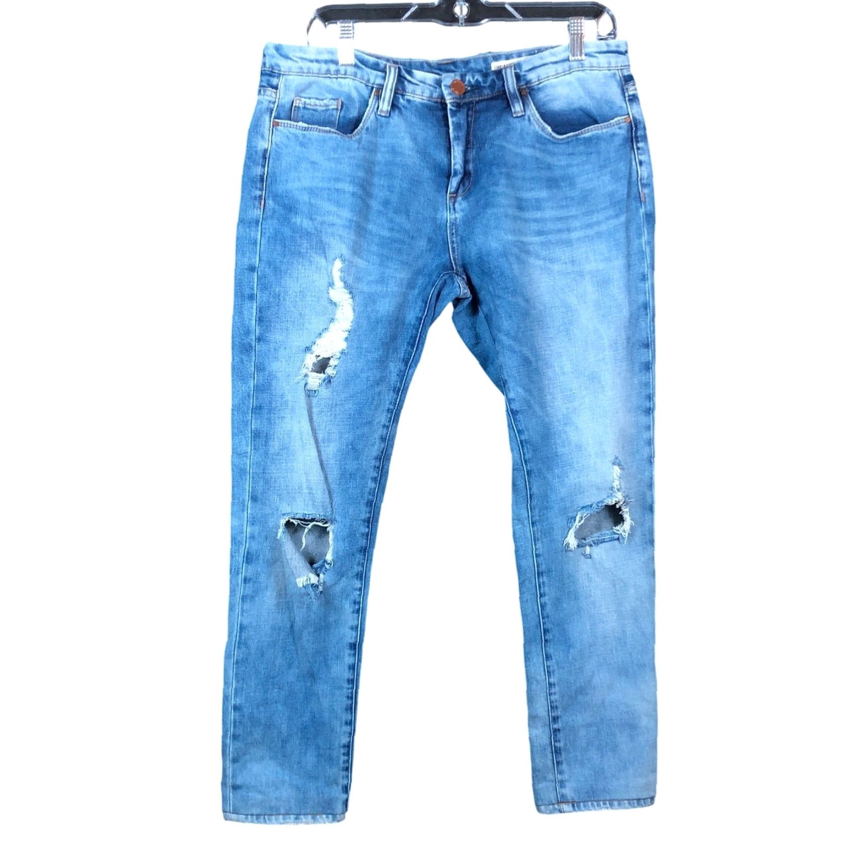 Vintage VINTAGE Blank NYC Jeans Blue Denim Skinny Distressed Stretch 30 Mens Regular 32 Tailored Light Wash Classic Classique Size US 30 / EU 46 - 2 Thumbnail