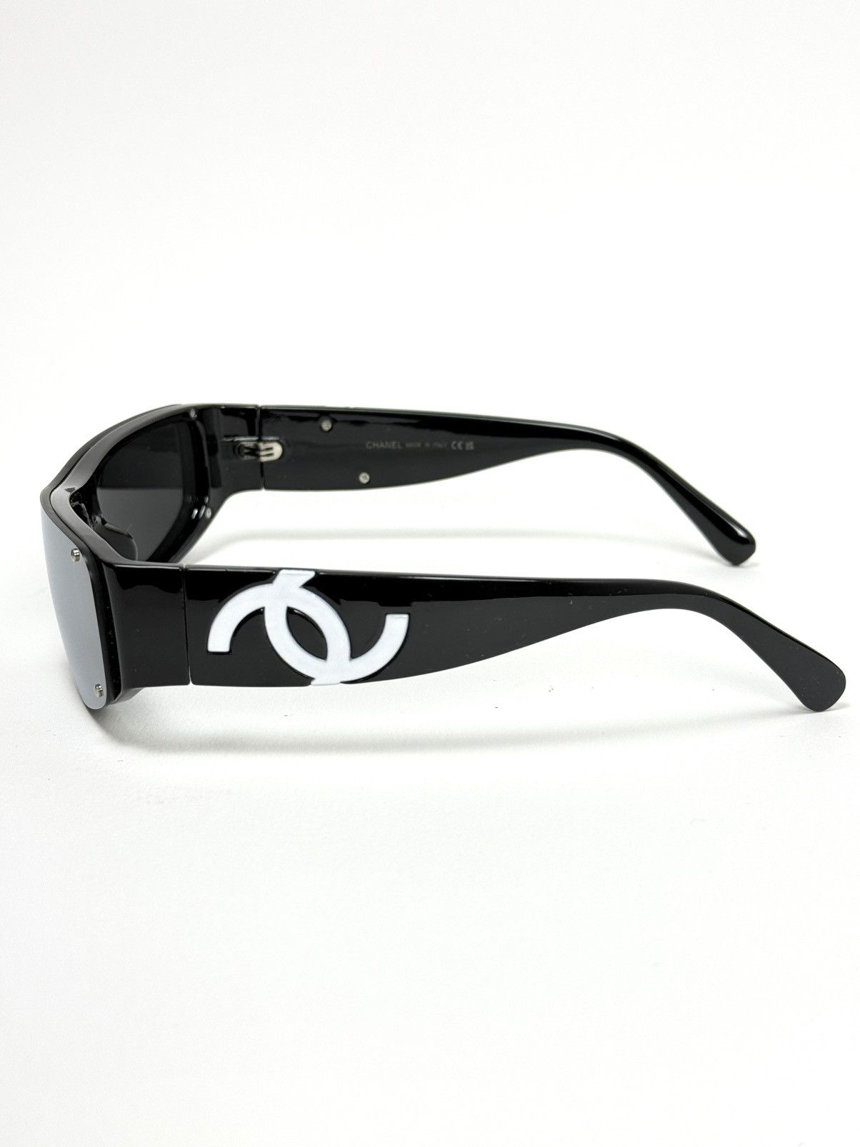 Chanel CHANEL MIRRORED LENS BLACK SUNGLASSES Size ONE SIZE - 3 Thumbnail