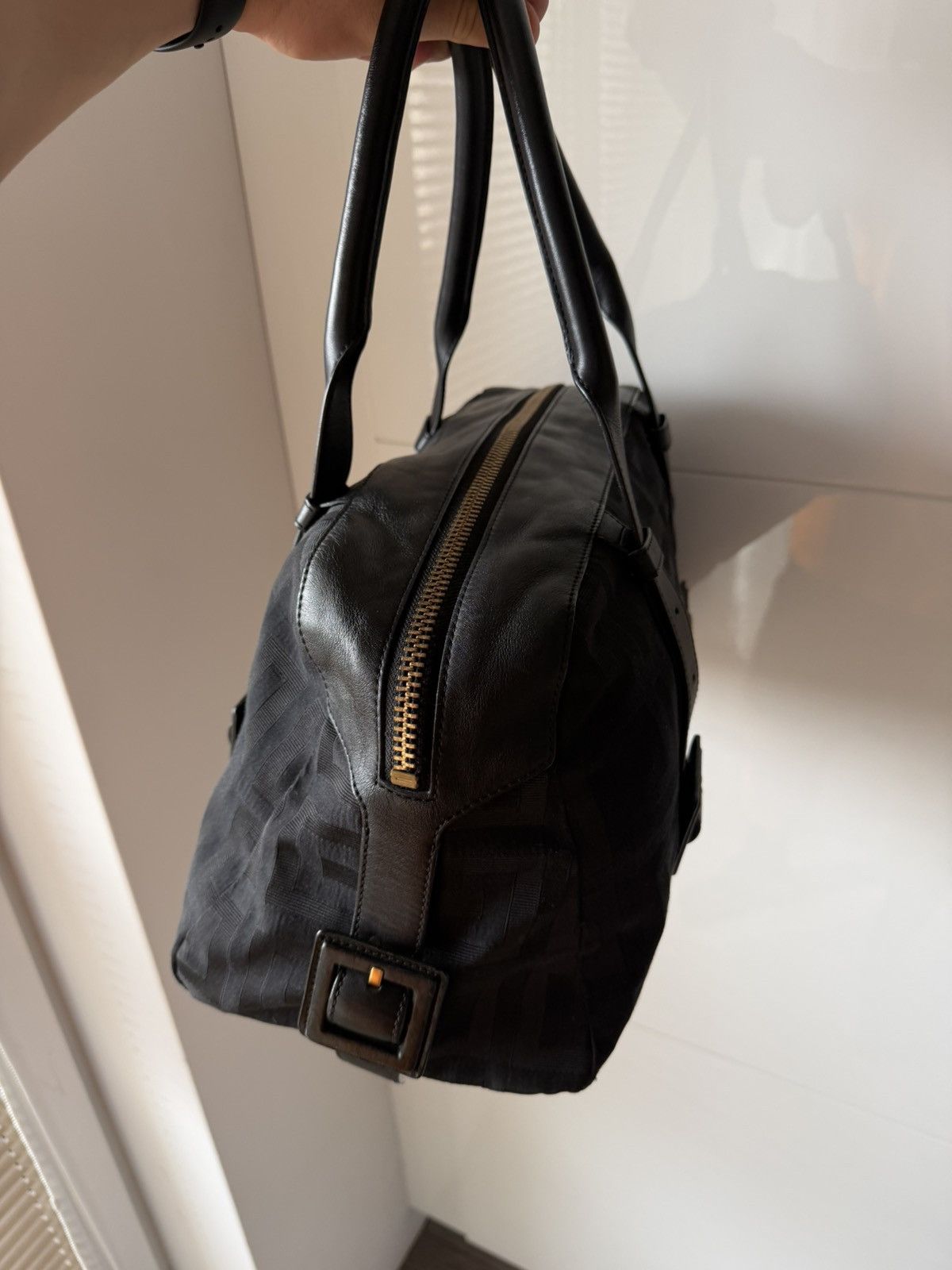 Givenchy Givenchy Black Signature Canvas Leather Boston Monogram Bag Size ONE SIZE - 10 Thumbnail