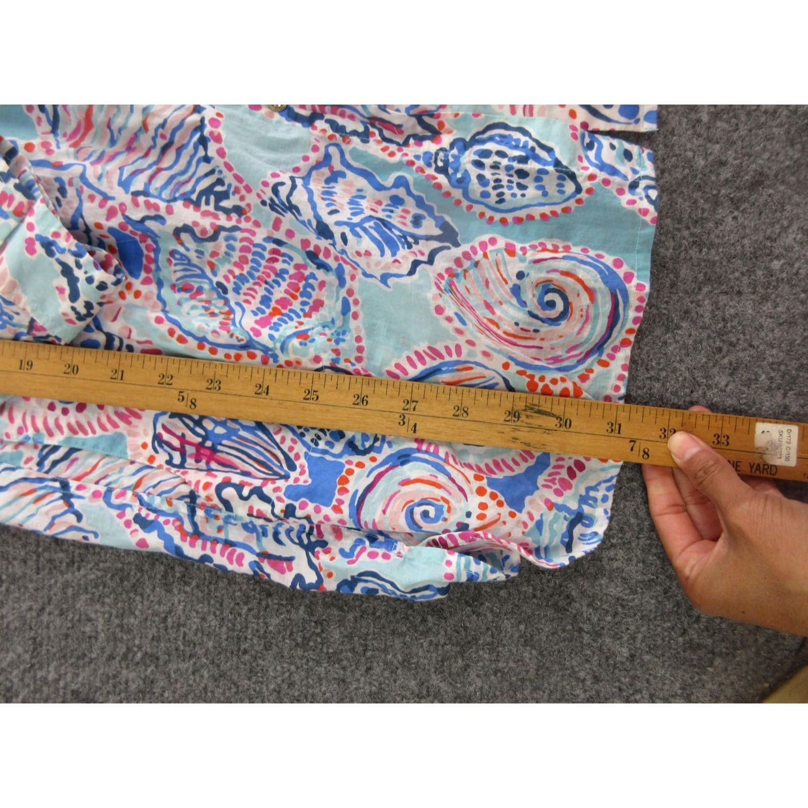Lilly Pulitzer Lilly Pulitzer Shirt Dress Womens Small Multicolor Seashell Print Button Tunic Size S / US 4 / IT 40 - 3 Thumbnail