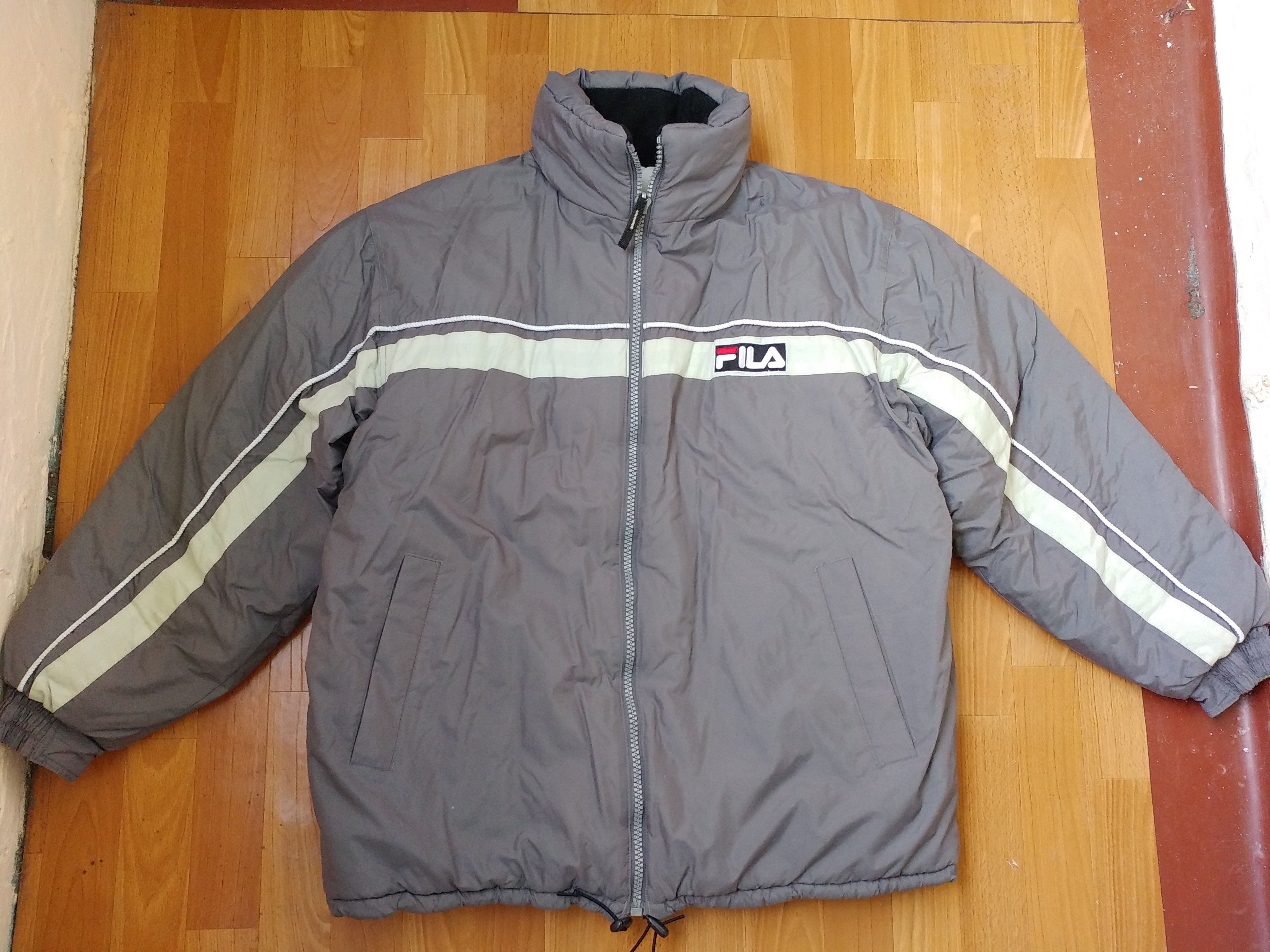 Fila FILA jacket, gray, vintage puffer, 90s hip hop, 1990s XL Size US XL / EU 56 / 4 - 1 Thumbnail