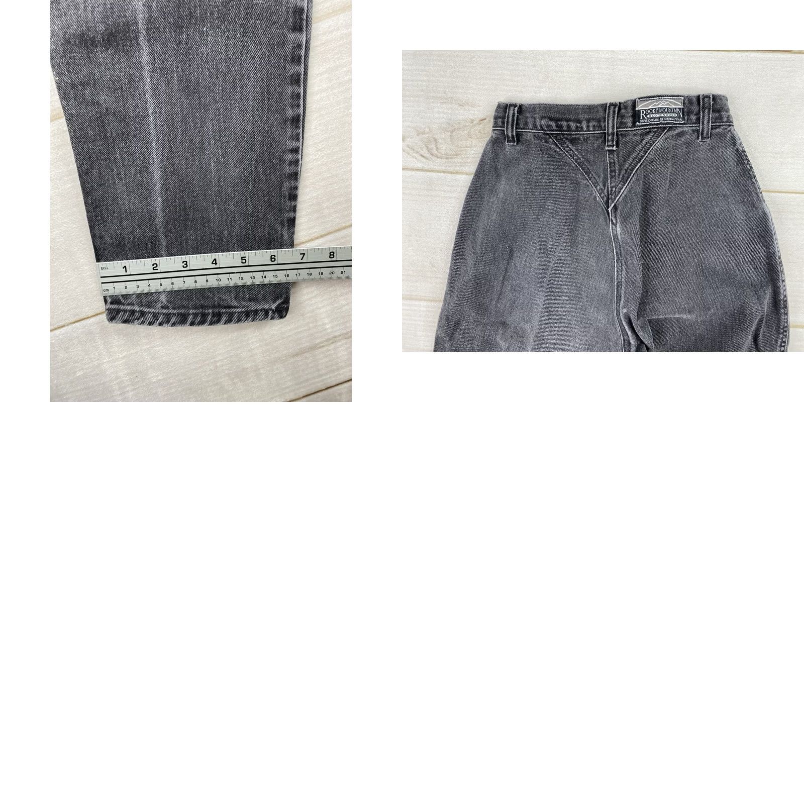 Vintage VINTAGE Rockies Jeans 26 High Rise Button Placket 90s Black Denim Women Jeans Size 26" / US 2 / IT 38 - 8 Thumbnail