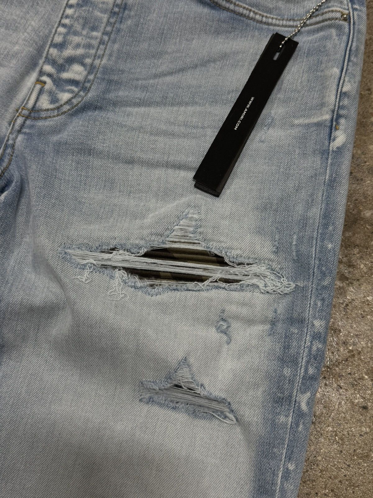 Amiri Amiri MX1 Camo Light Indigo Jeans 1200$ Size US 32 / EU 48 - 3 Thumbnail