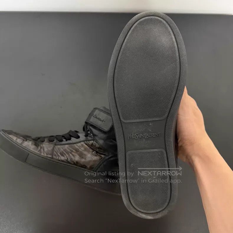 Saint Laurent Paris Saint Laurent Paris Leopard-print high-top sneakers with V Size US 9 / EU 42 - 3 Thumbnail