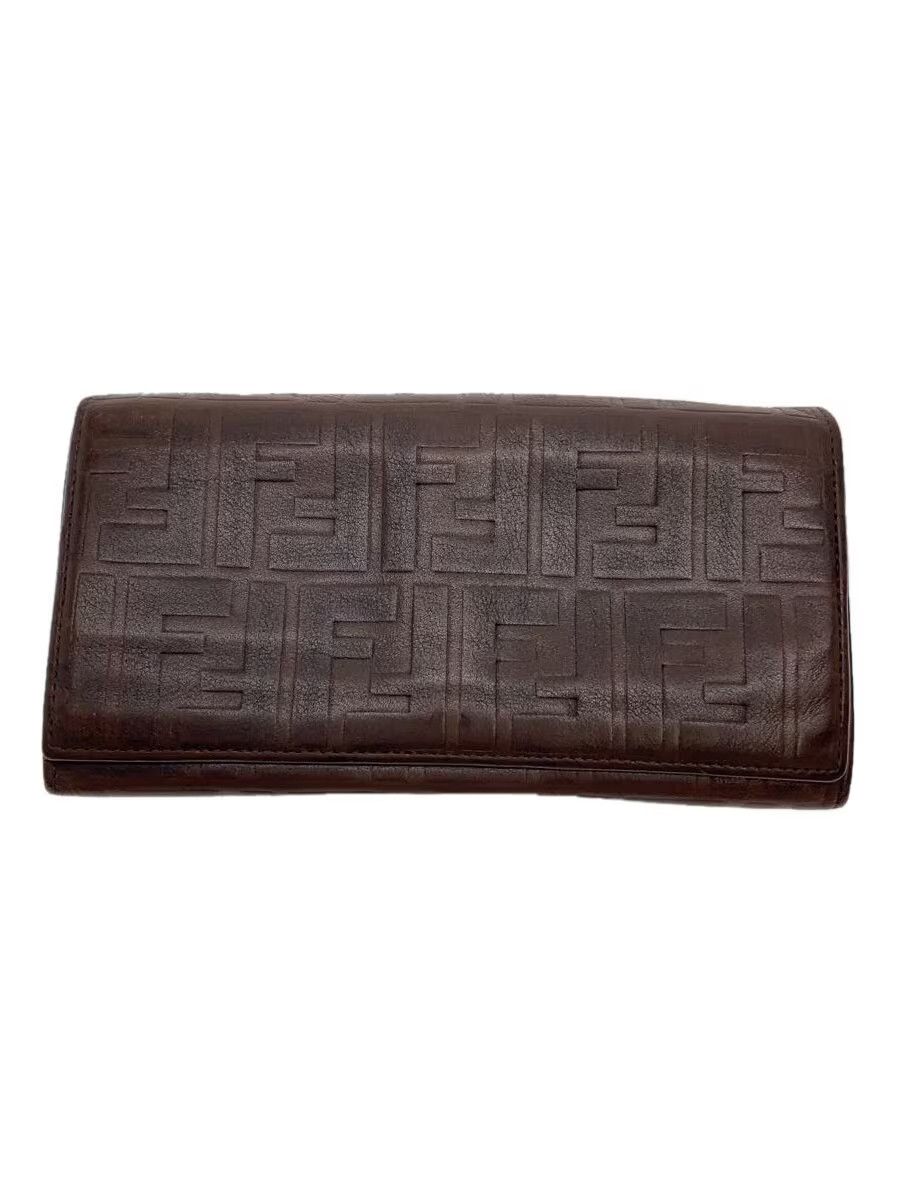 Fendi Fendi Leather Long Wallet Brown Size ONE SIZE - 1 Thumbnail