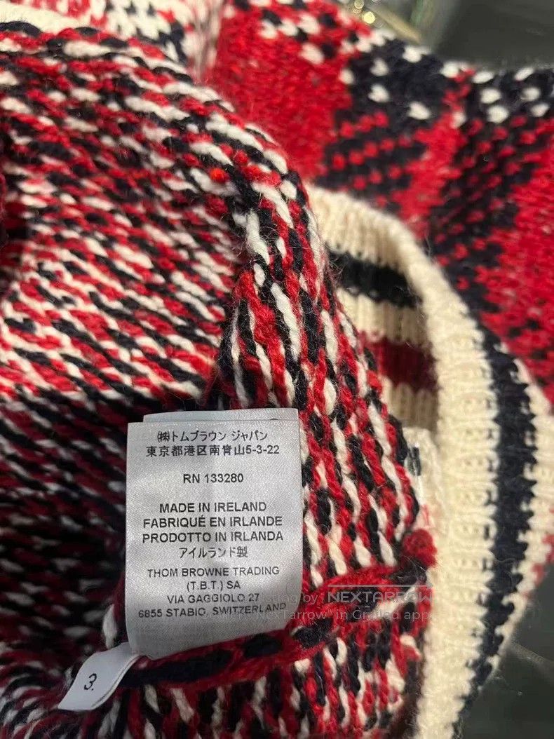 Thom Browne Thom Browne Gingham Knit Sweater Size US L / EU 52-54 / 3 - 6 Thumbnail
