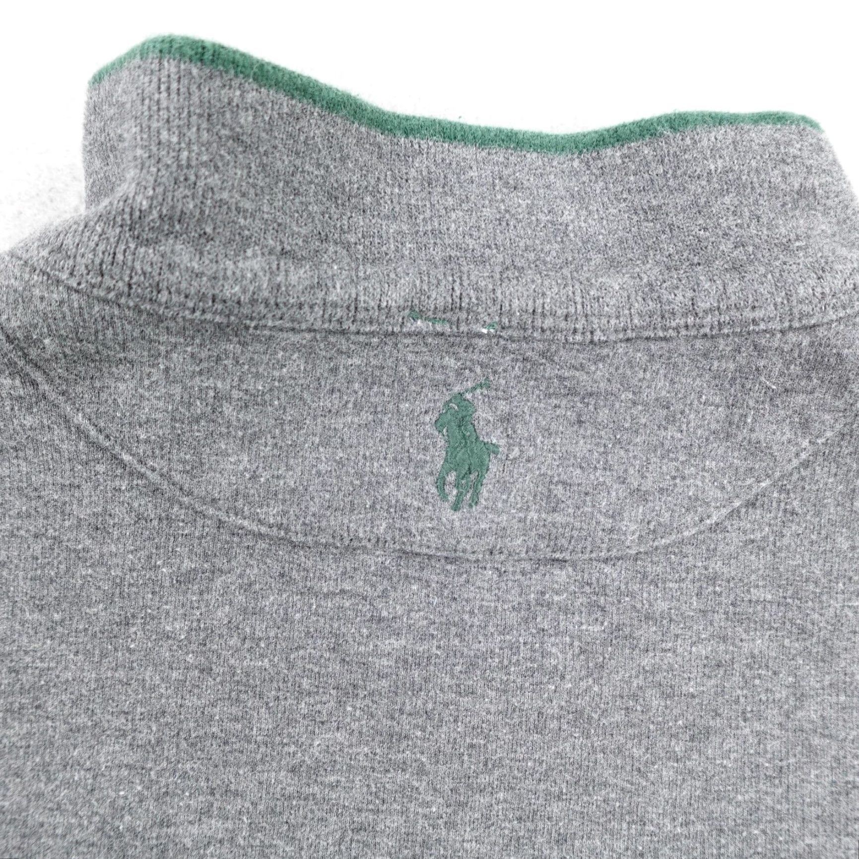 Polo Ralph Lauren Polo Ralph Lauren Sweater Mens XL Gray 1/4 Zip Pullover Reversible Cookie Knit Cozy Outdoor Size US XL / EU 56 / 4 - 5 Thumbnail