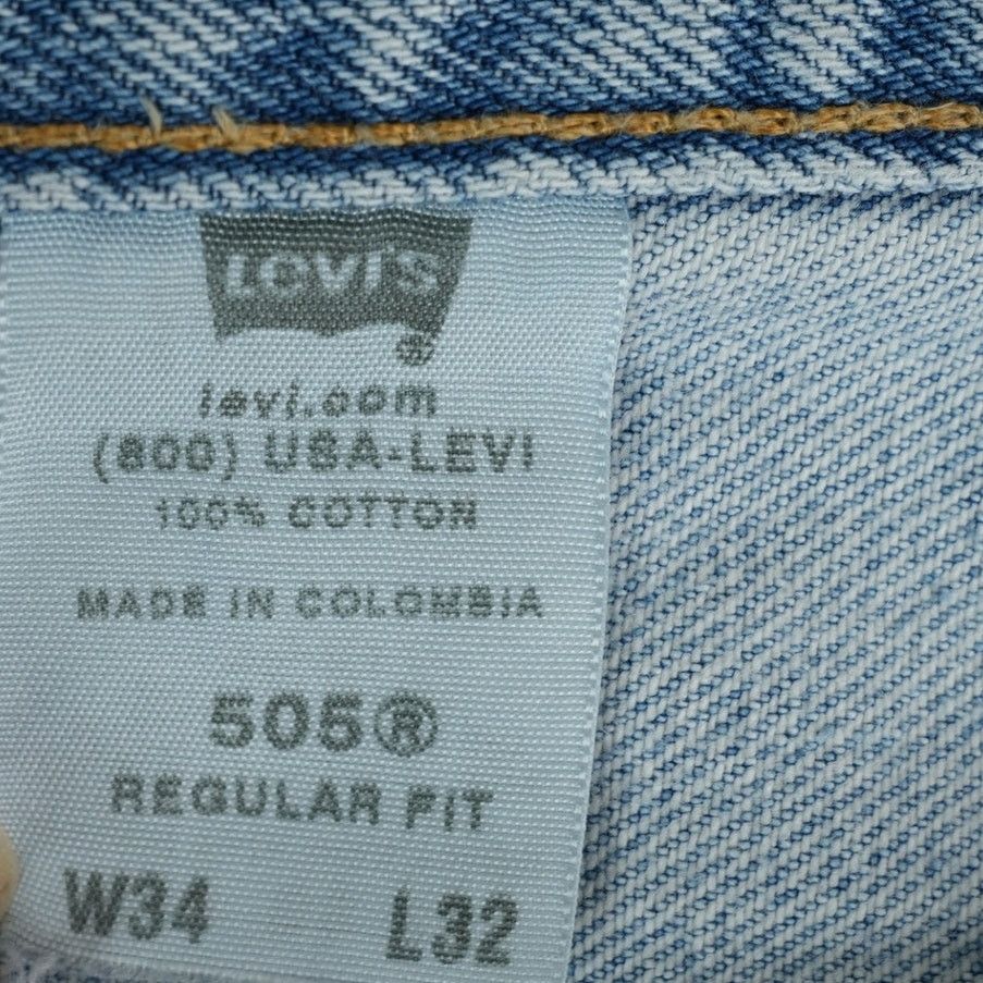 Levi's Vintage Levis 505 Jeans 34x32 Regular Distressed 2003 Y2K Size US 32 / EU 48 - 11 Thumbnail