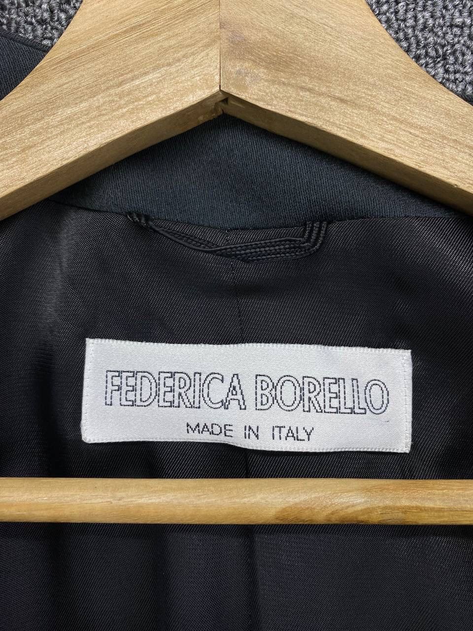 Vintage Vintage Federica Borello Wool Coat Cardigan Jacket Size S / US 4 / IT 40 - 8 Thumbnail