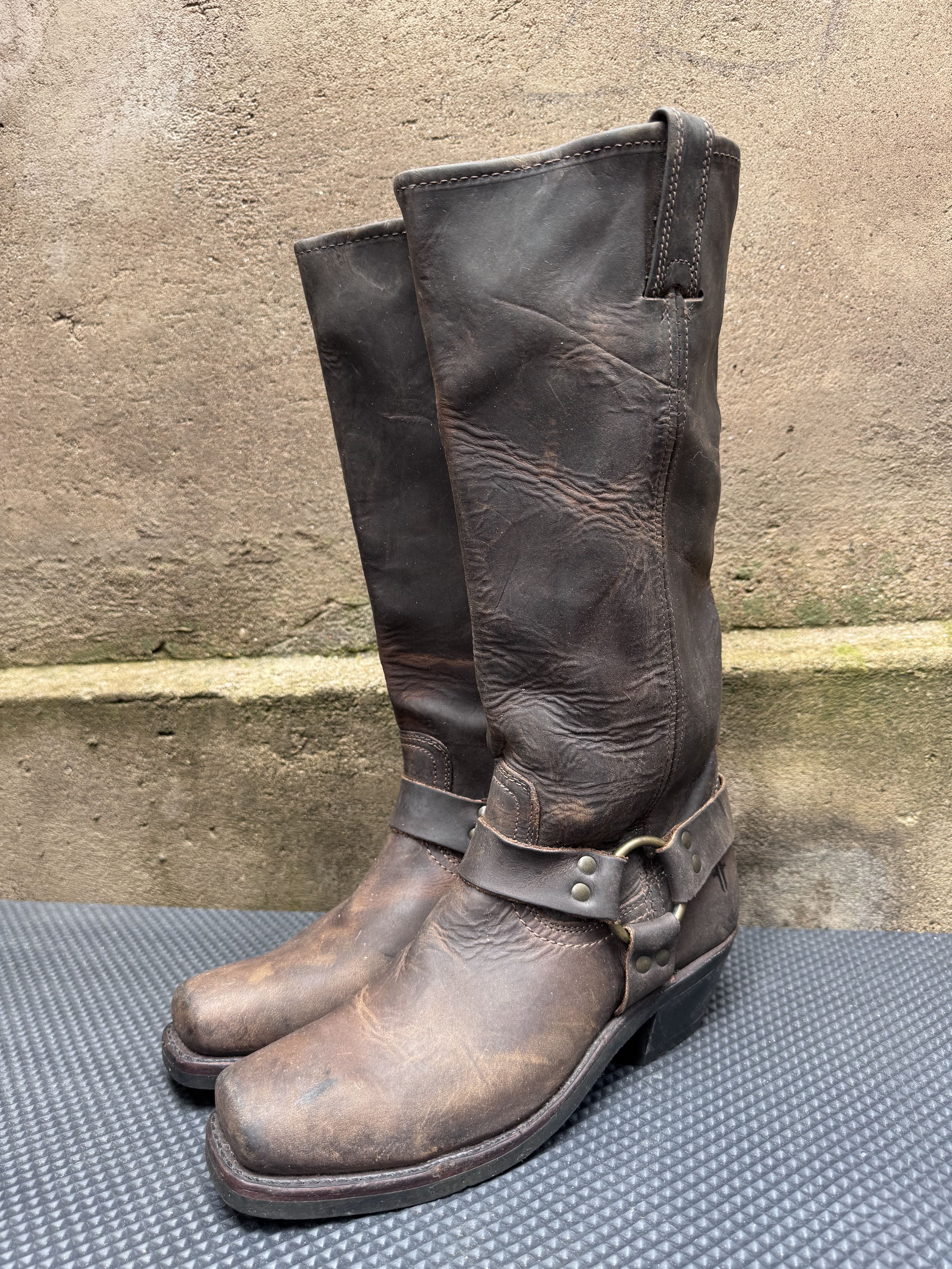 Frye FRYE Leather Tall High Pull On Western Boots Made in USA Size US 8 / IT 38 - 3 Thumbnail