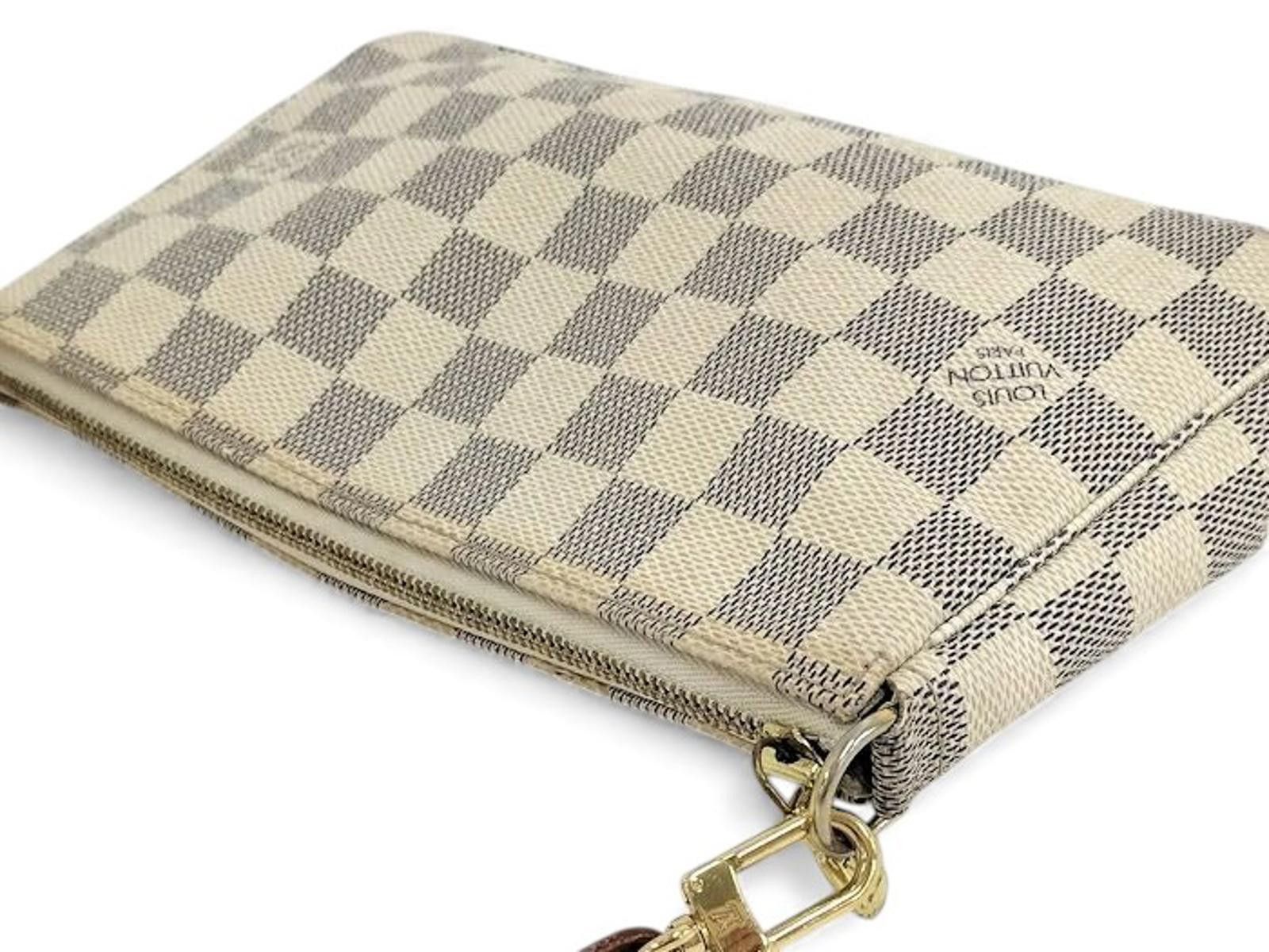 Louis Vuitton Louis Vuitton - Damier Azur Canvas Pochette Shoulder Bag Size ONE SIZE - 7 Thumbnail