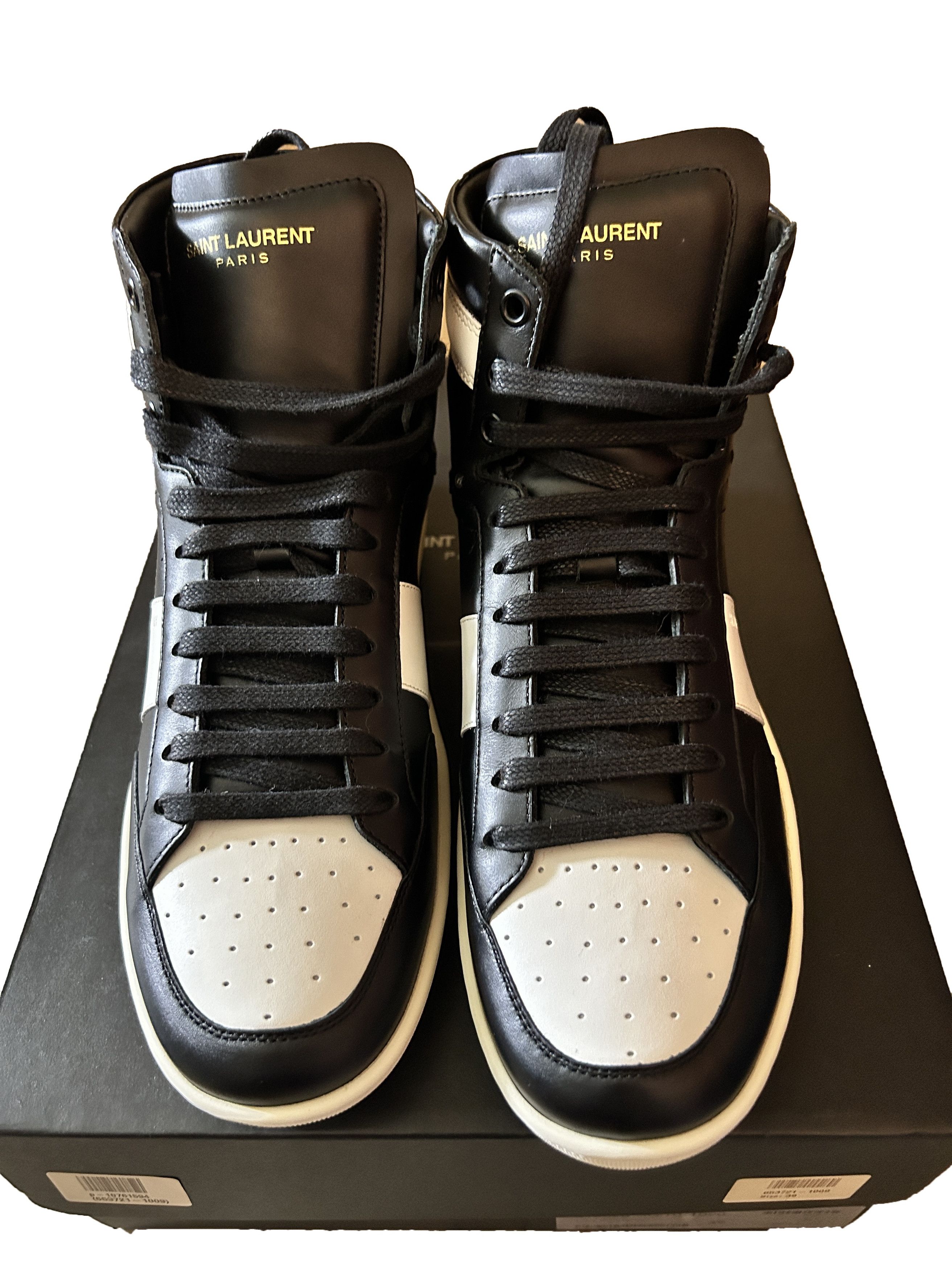 Yves Saint Laurent Saint Laurent mens high top embroidered logo