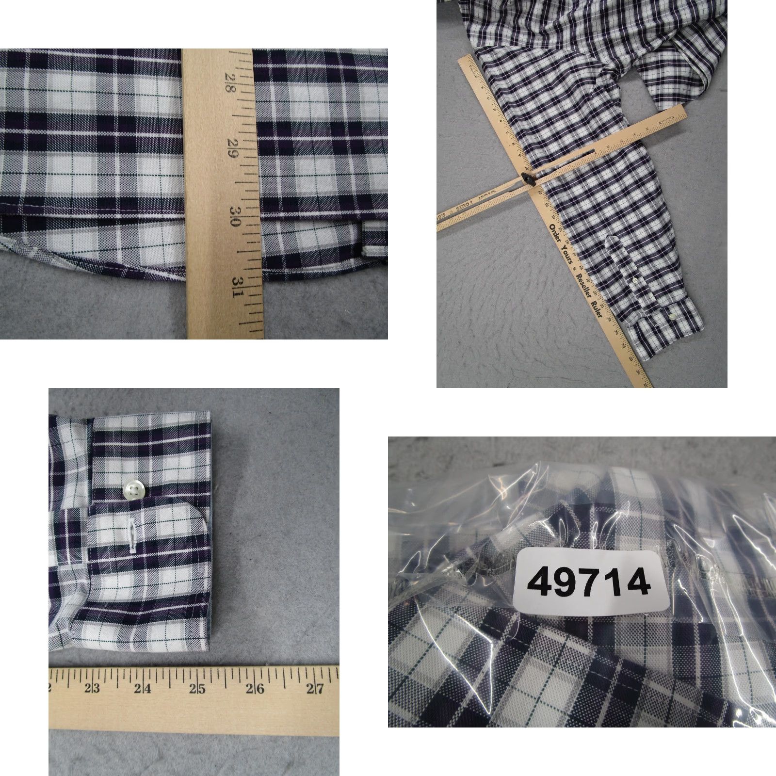 Brooks Brothers Brooks Brothers Shirt Mens 2XL Purple Plaid Regent Non-Iron Button Down Stretch Size US XXL / EU 58 / 5 - 8 Thumbnail