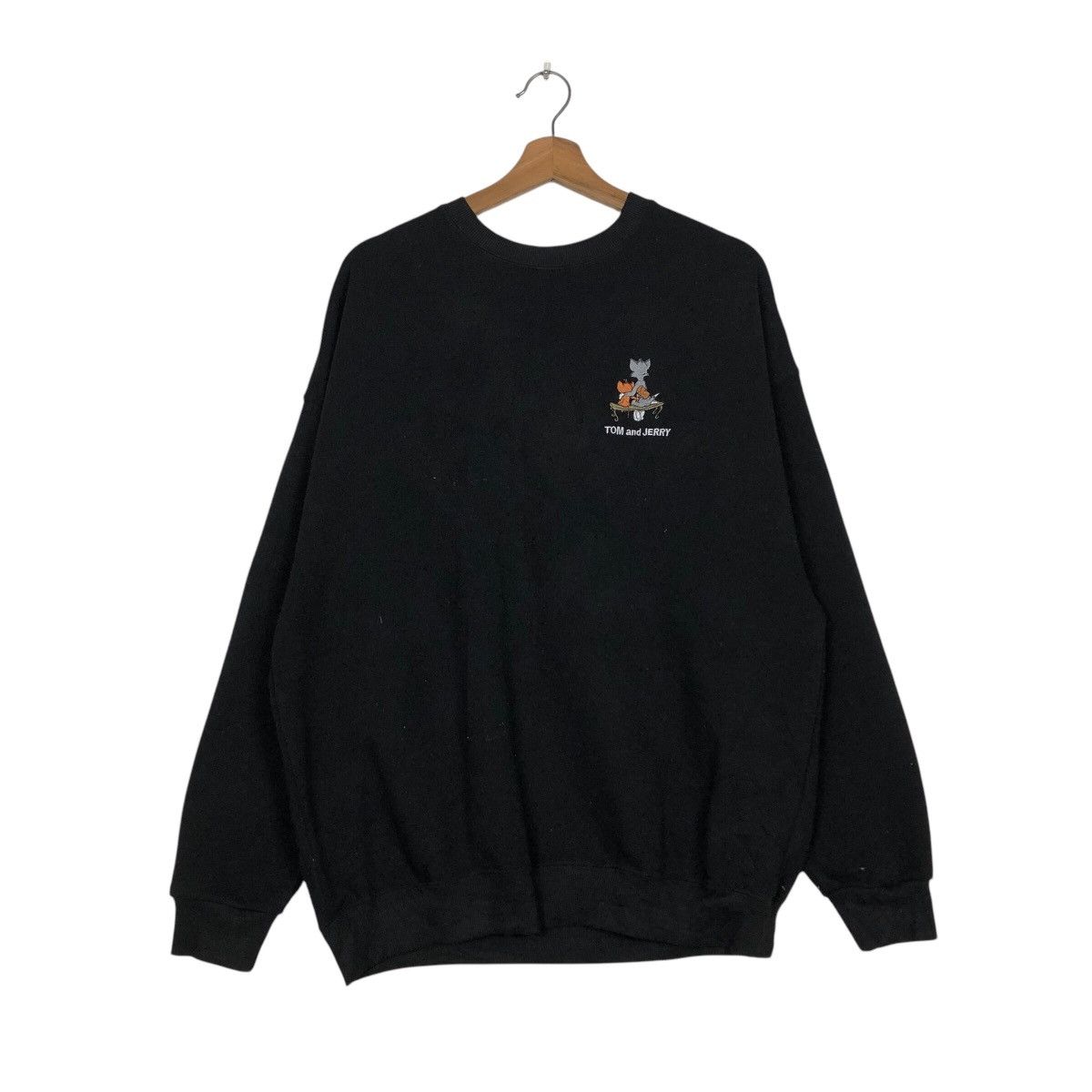 Cartoon Network 📌Vintage Sweatshirt Crewneck Tom & Jerry Big Ligo Size US M / EU 48-50 / 2 - 2 Thumbnail
