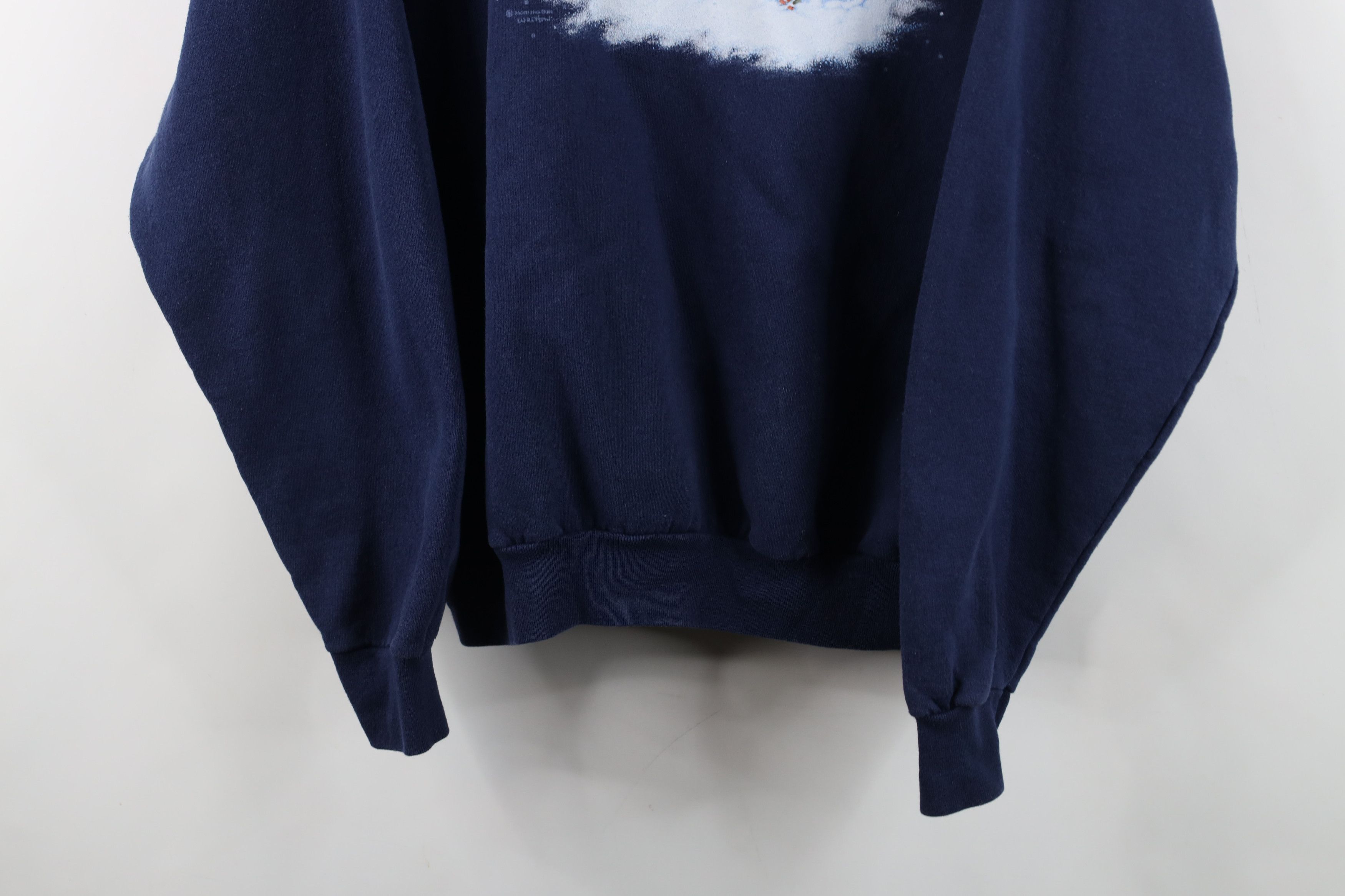 Vintage Vintage 90s Streetwear Christmas Snowman Dog Cat Sweatshirt Size L / US 10 / IT 46 - 3 Thumbnail