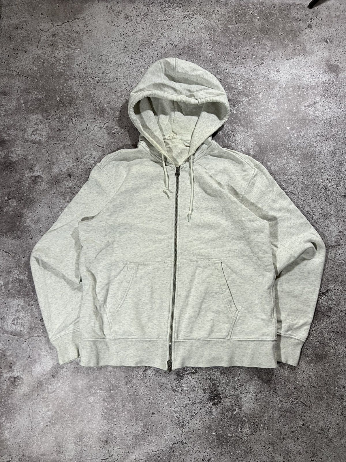 Arket Double Zip Basic hoodie Arket grey/white Cotton Size US L / EU 52-54 / 3 - 1 Thumbnail