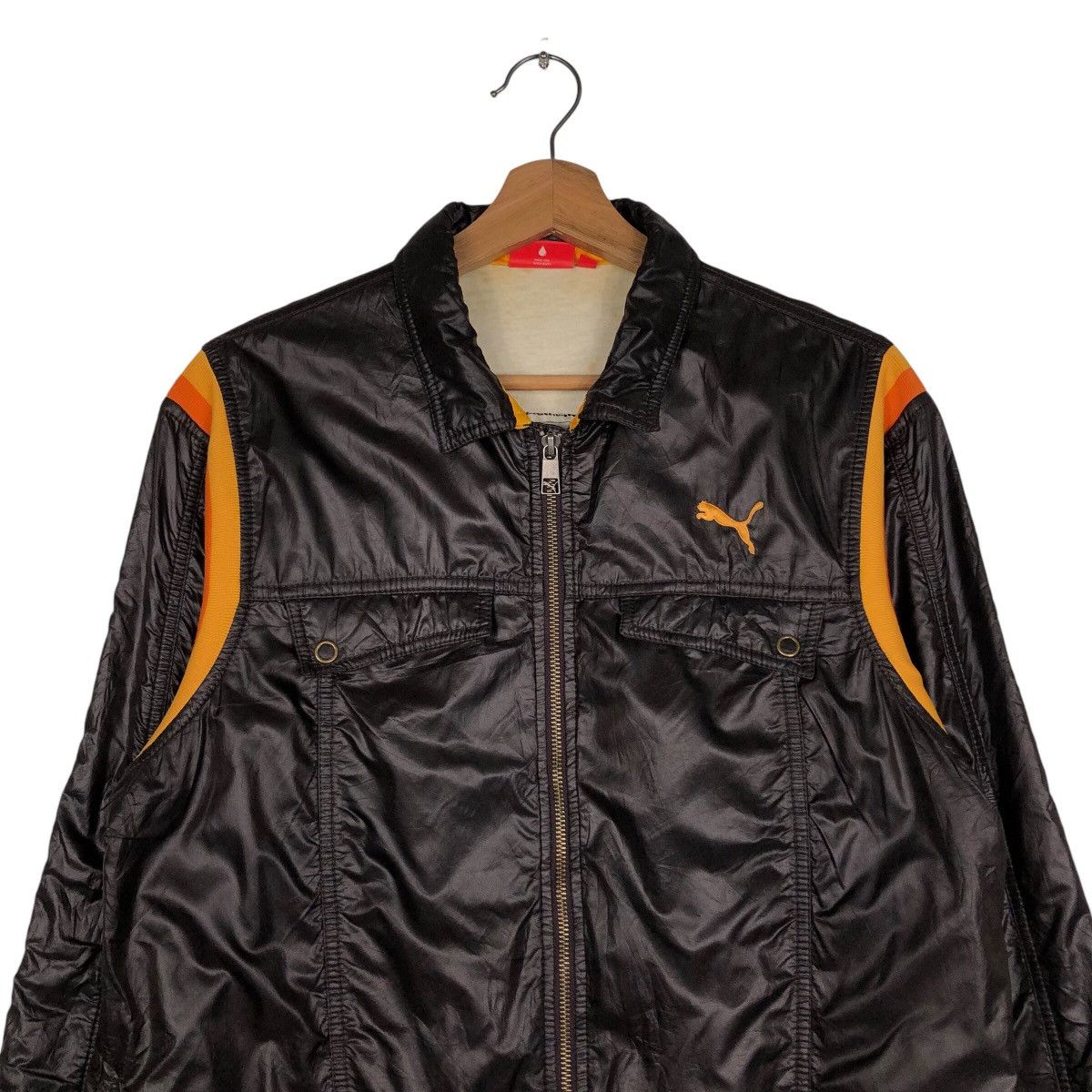 Japanese Brand 📌Vintage Biker Puffer Light Jacket Puma Size US M / EU 48-50 / 2 - 3 Thumbnail
