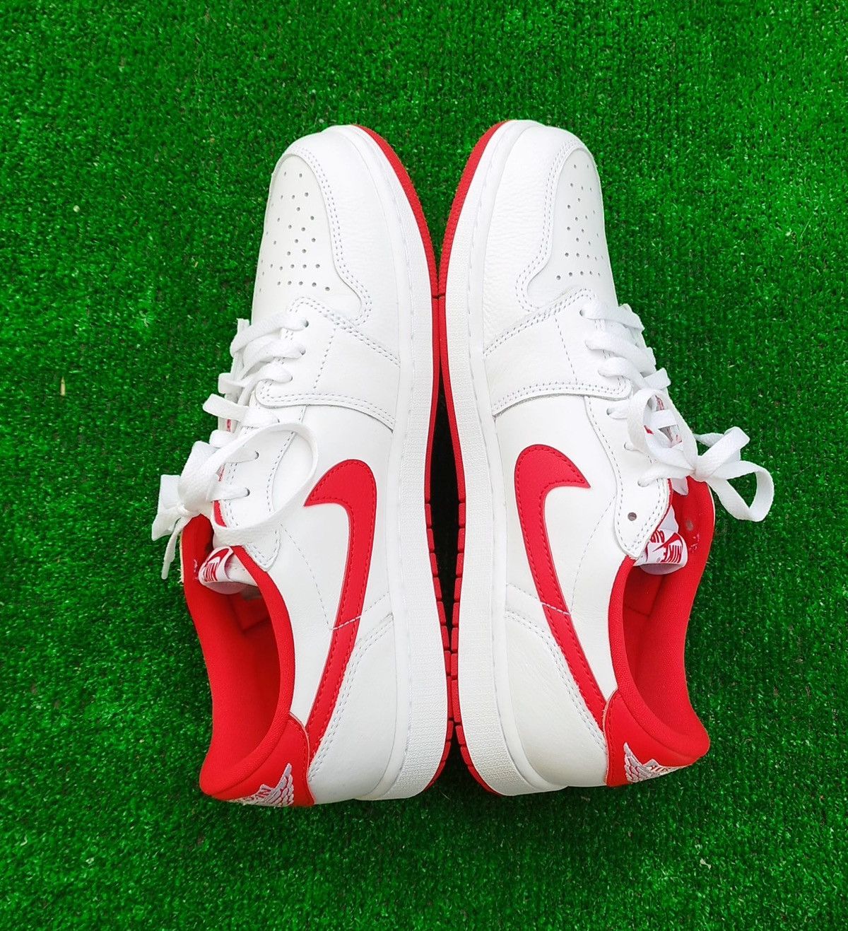 Jordan Brand Shoes Air Jordan 1 Low OG University Red Size US 11.5 / EU 44-45 - 4 Thumbnail
