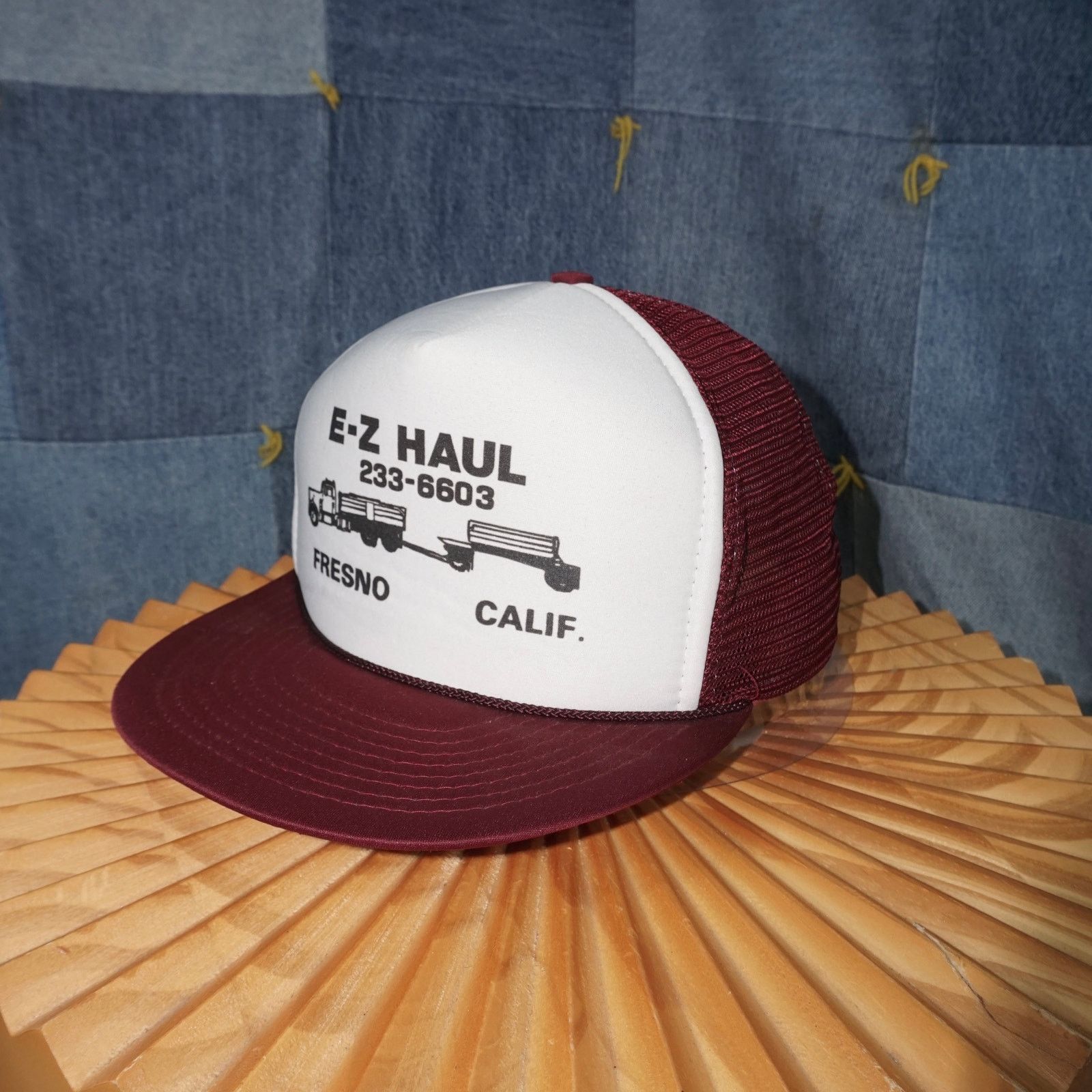 Vintage OSFA - Vintage E – Z Haul Fresno California 1990s truck hat Size ONE SIZE - 2 Thumbnail