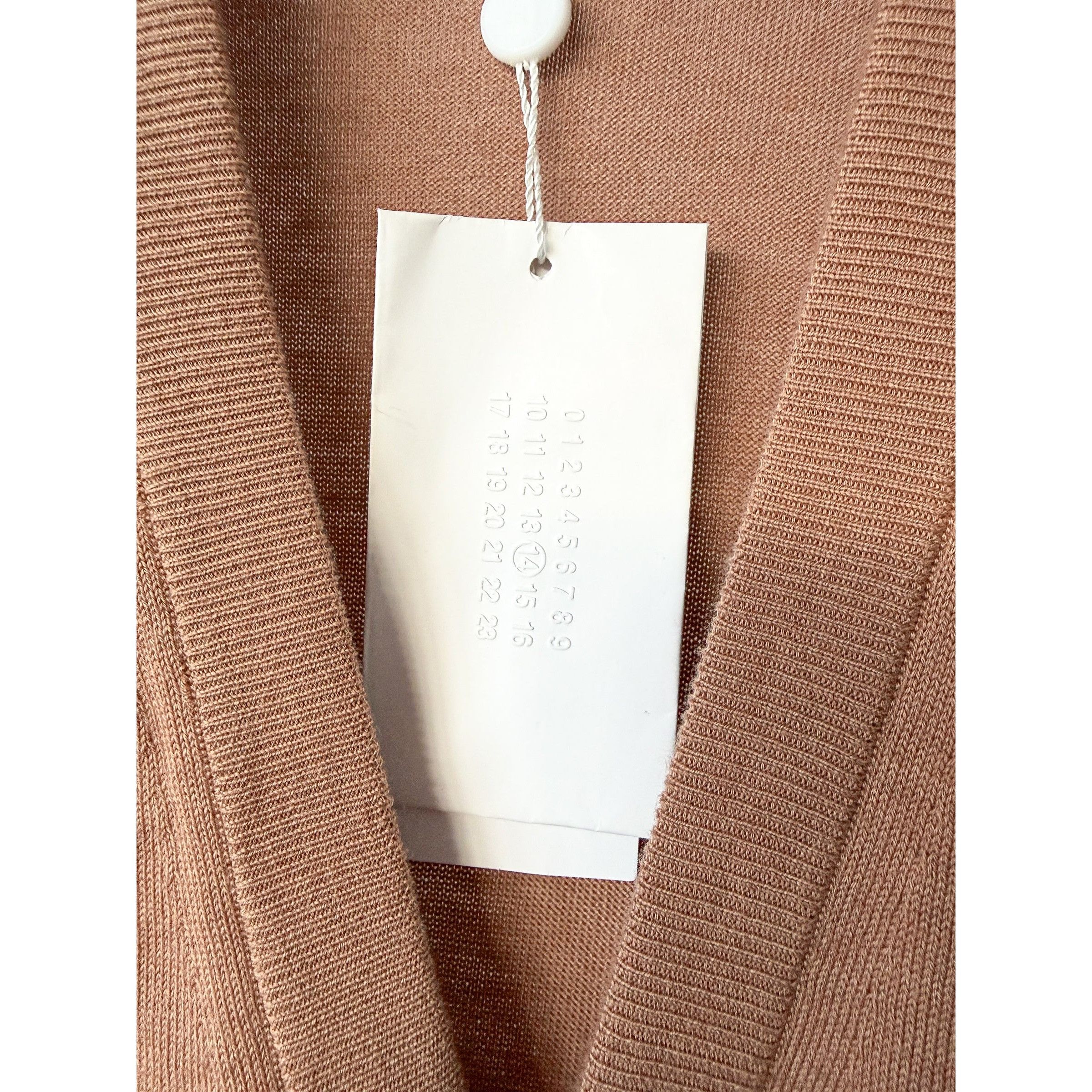 Maison Margiela MAISON MARTIN MARGIELA Brown Cotton Wool Cardigan With Elbow Size US XL / EU 56 / 4 - 4 Thumbnail