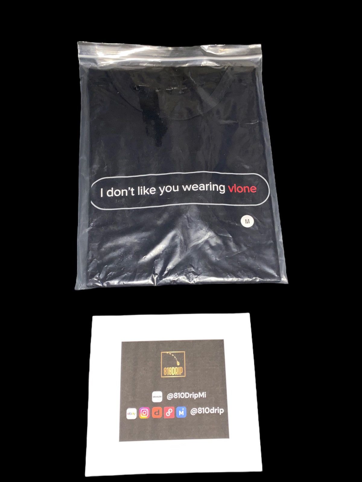 Vlone Vlone Text Message Tee Limited Edition With “V” Size US M / EU 48-50 / 2 - 7 Thumbnail