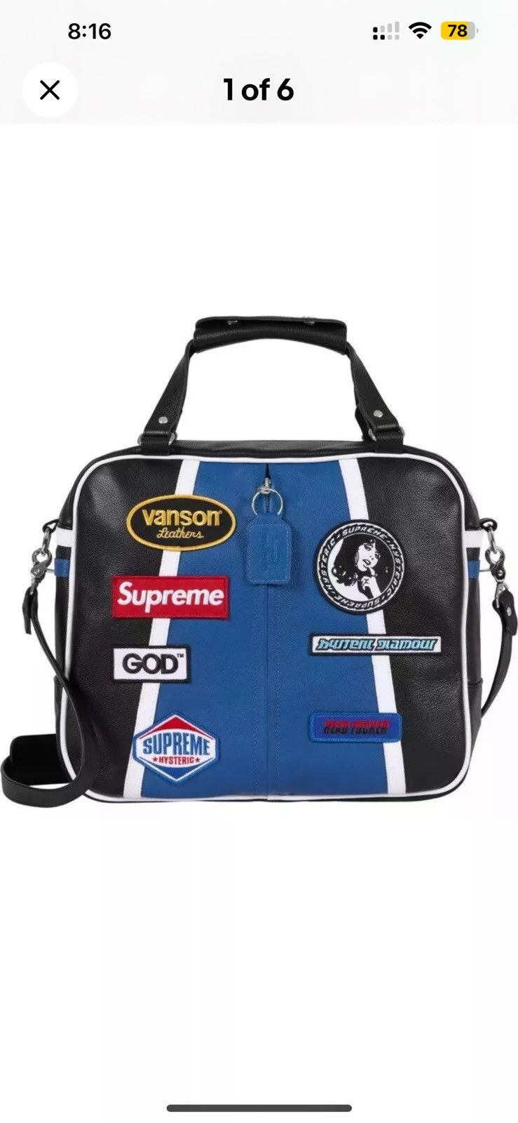 Supreme Supreme Vanson Hysteric Leather Bag | Grailed