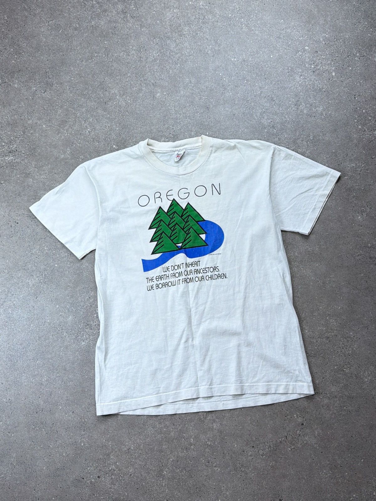 Vintage Vintage 90s oregon 1993 darnell design t shirt Size US L / EU 52-54 / 3 - 1 Thumbnail