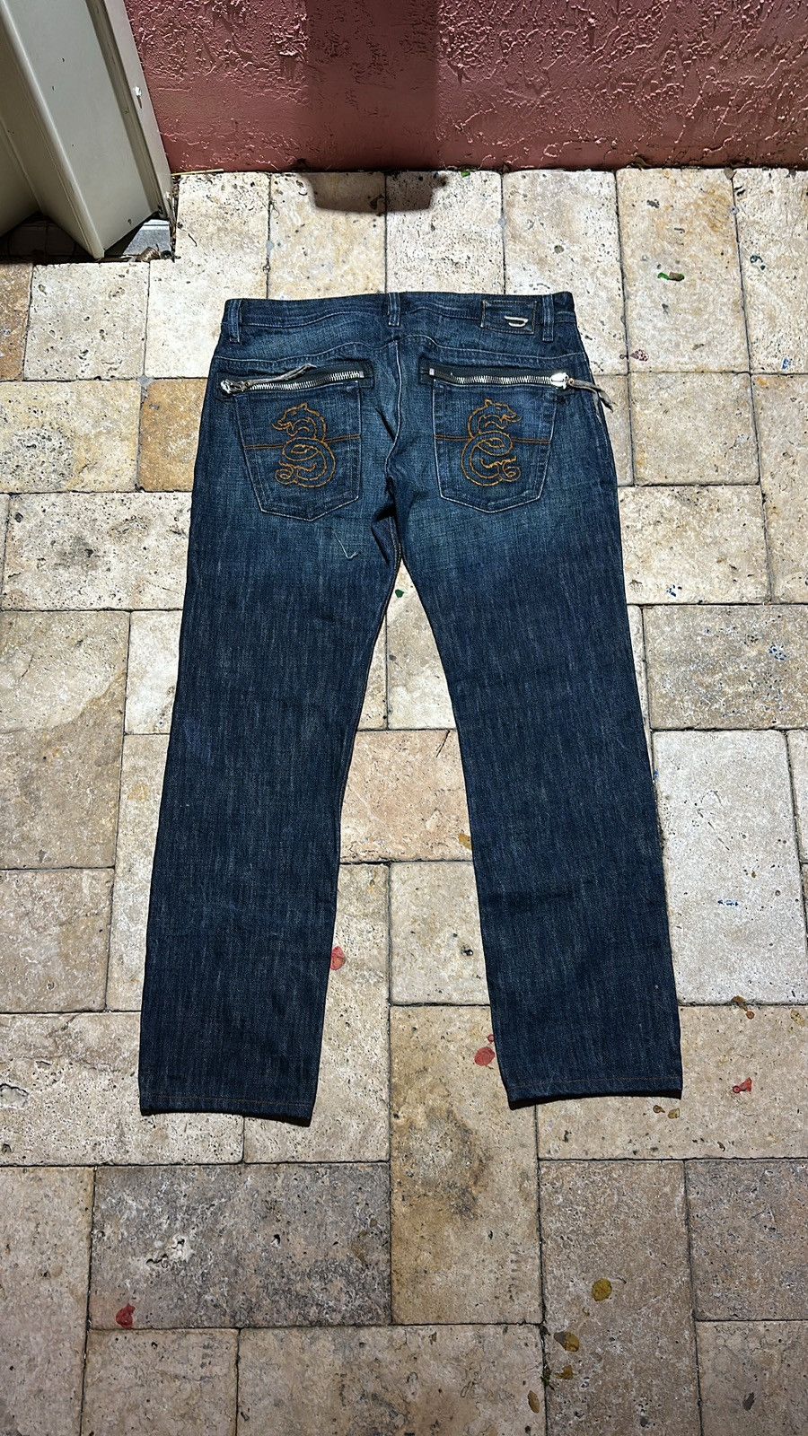 Diesel Diesel embroidered lion jeans Size US 31 - 2 Thumbnail