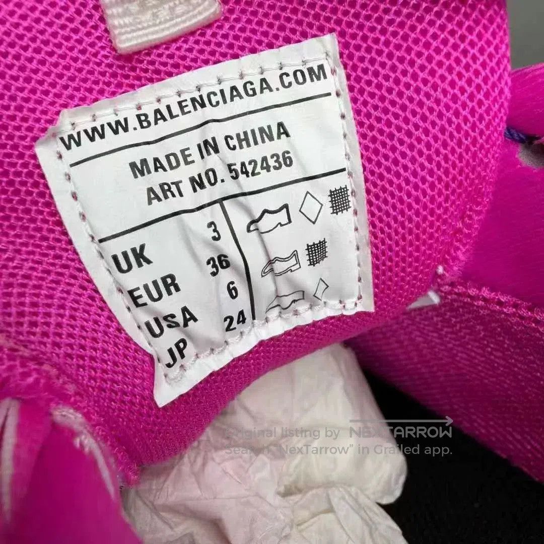 Balenciaga balenciaga track sneakers in pink and white. Size US 6 / IT 36 - 8 Thumbnail