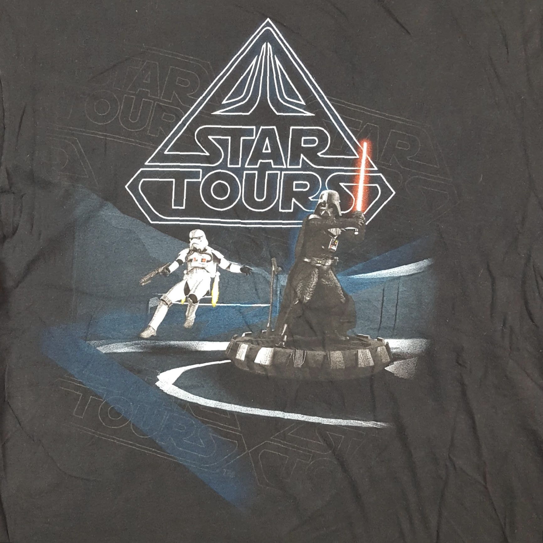 Star Wars VINTAGE Star Wars Men's T-Shirt Size 2XL Darth Vader Space Promo Y2K Retro 00s 90s Disney Cotton Size US XXL / EU 58 / 5 - 2 Thumbnail