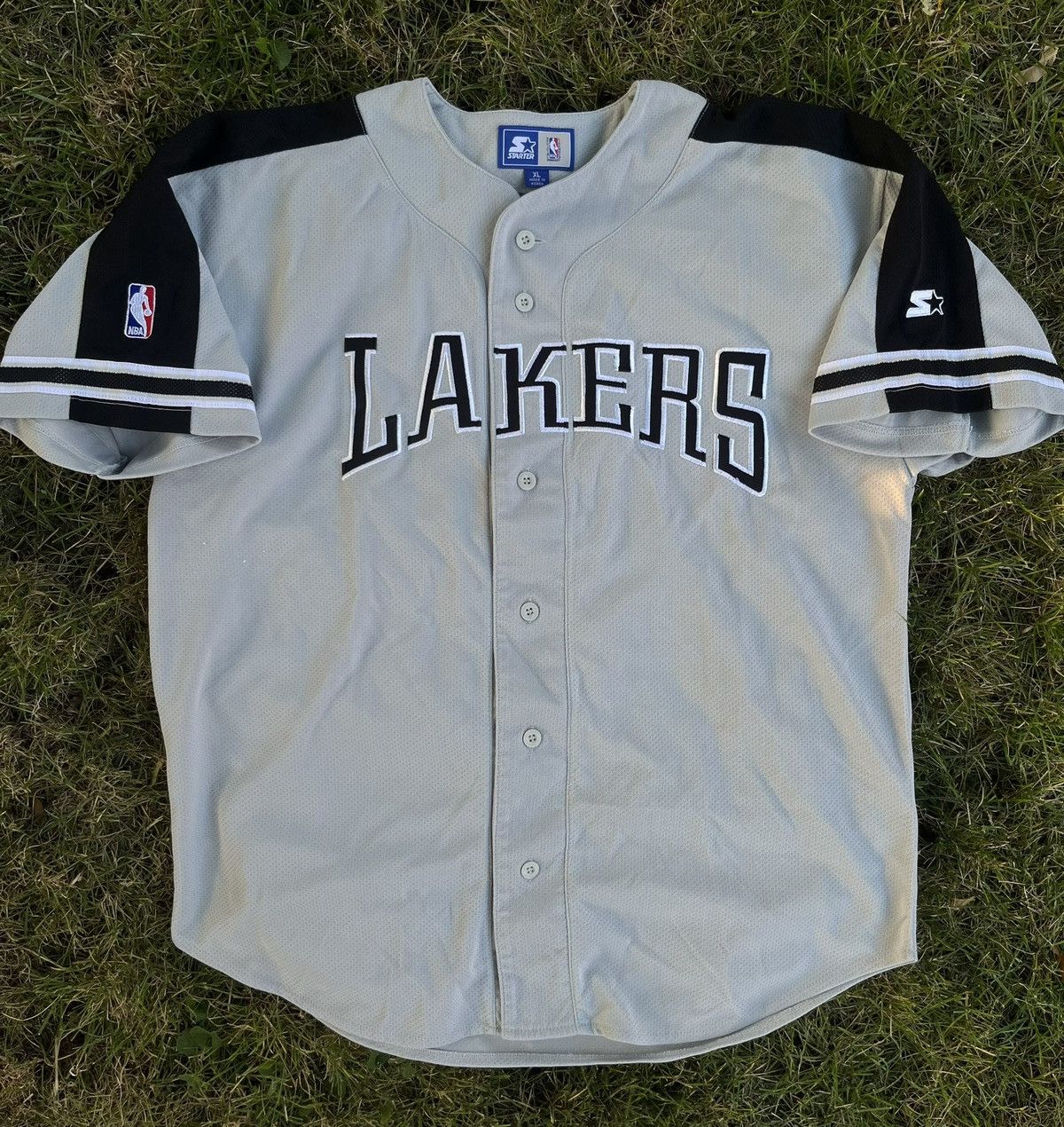 Rare Vintage 90s Los Angeles Lakers Starter Baseball Jersey