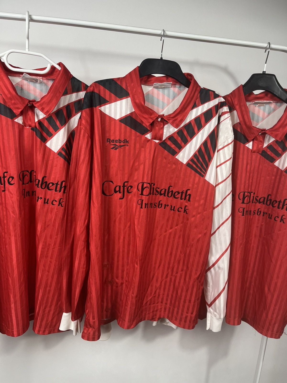 Reebok 3x Vintage Reebok Cafe Elisabeth Innsbruck Football Jerseys Size US XL / EU 56 / 4 - 3 Thumbnail