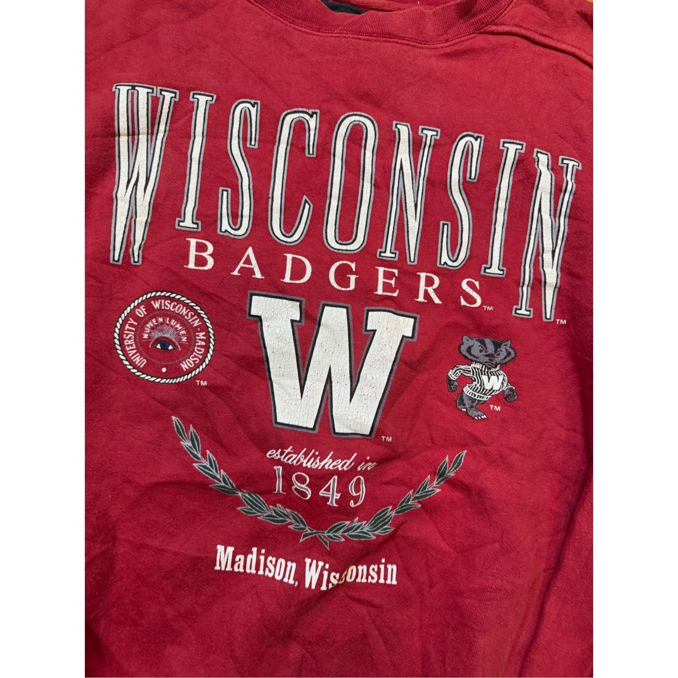 Vintage Size L - vintage 1990s Wisconsin Badgers Galt Sand Crewneck Size US L / EU 52-54 / 3 - 2 Thumbnail