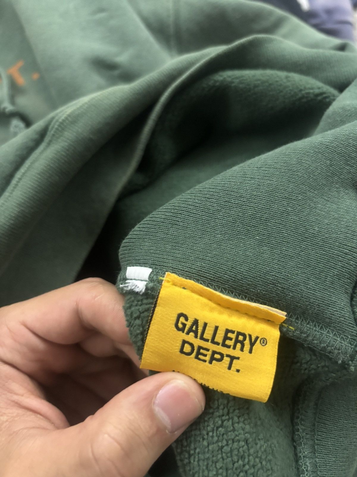 Gallery Dept. Gallery Dept. DEPT. Paint-Splatter Hoodie – Green (Medium) Size US M / EU 48-50 / 2 - 7 Thumbnail