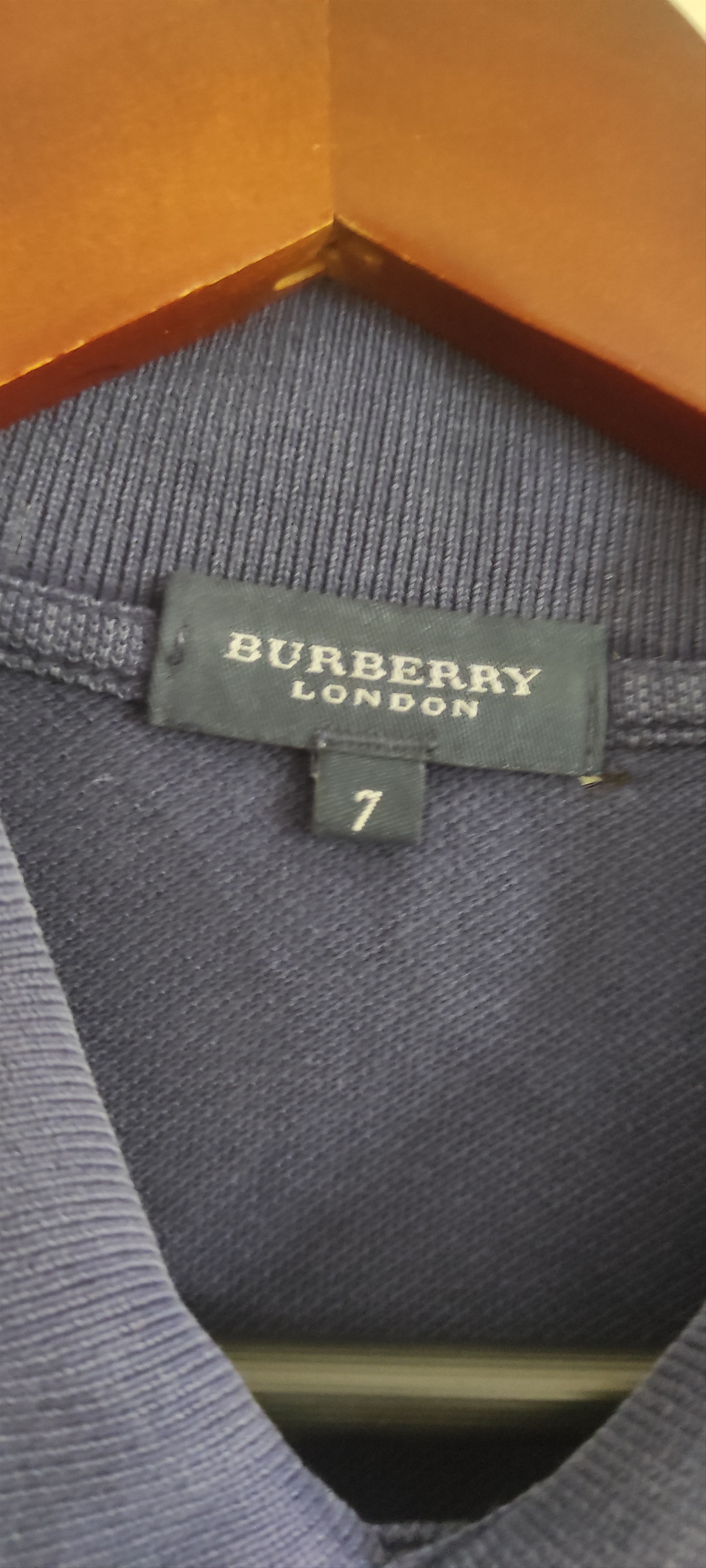 Burberry × Vintage Burberry Polo Shirt Mens Embroidered Logo Cotton Made Spain Size US XL / EU 56 / 4 - 5 Thumbnail