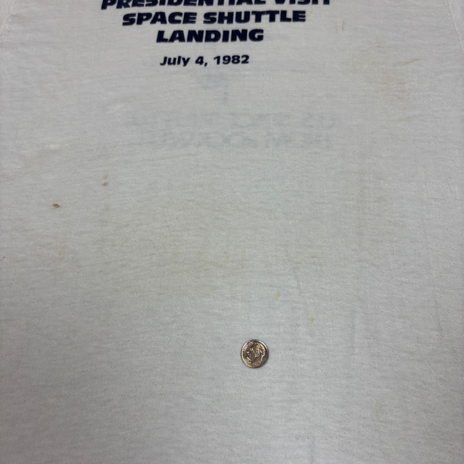 Hanes × Vintage Vintage 1982 Presidential Space Landing Ringer Shirt Large Size US L / EU 52-54 / 3 - 11 Thumbnail